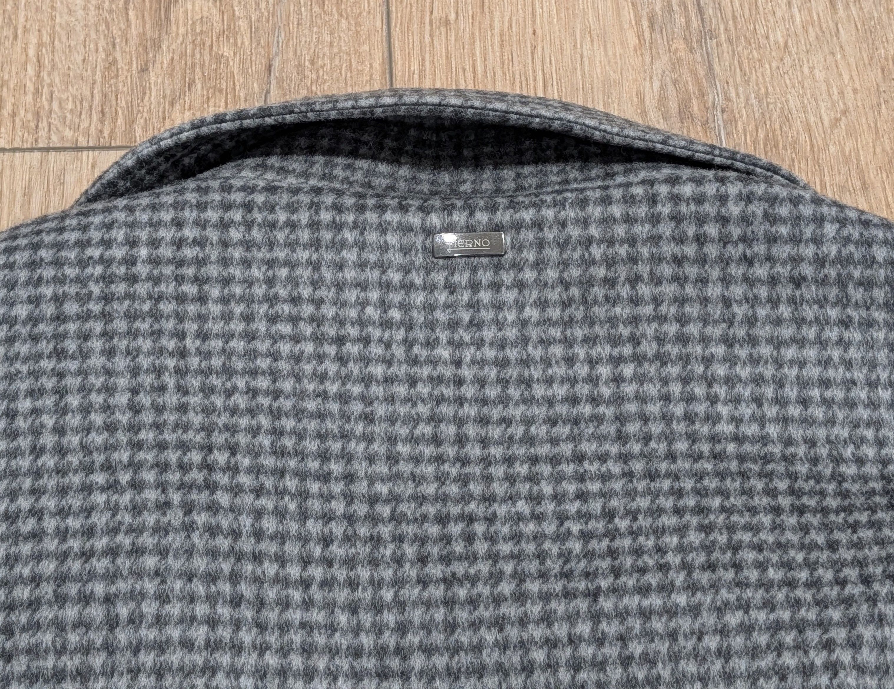 Herno HERNO Houndstooth Cashmere Shirt Jacket Pearl Gray 56 US 46 Size US XL / EU 56 / 4 - 7 Thumbnail