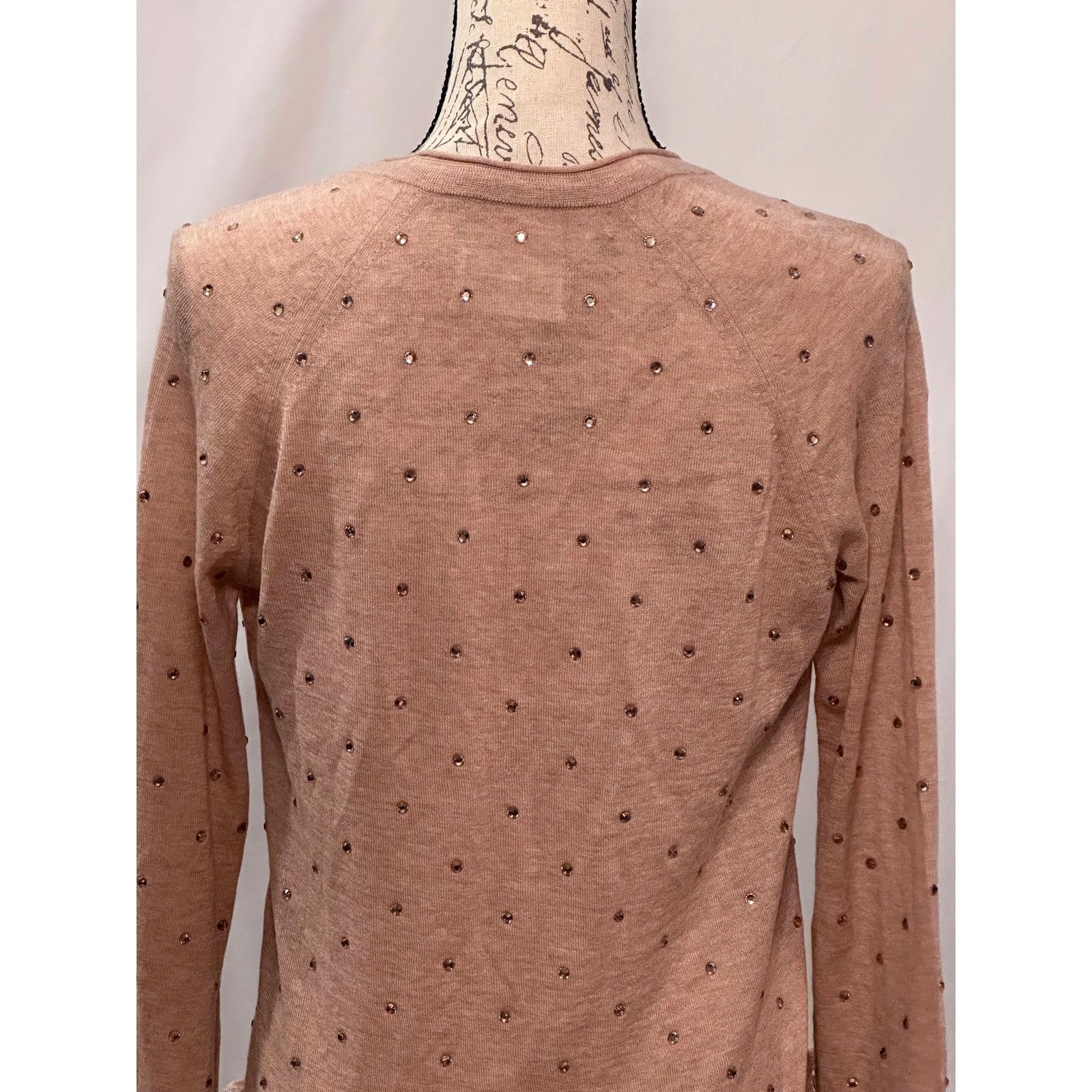 Zadig & Voltaire Zadig & Voltaire Riviera Rhinestone Cashmere Sweater Blush M Size M / US 6-8 / IT 42-44 - 16 Thumbnail