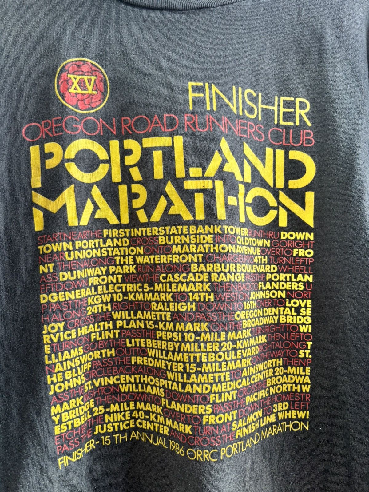 Nike Vintage 80s Nike Portland Marathon sun fade Size US L / EU 52-54 / 3 - 3 Thumbnail