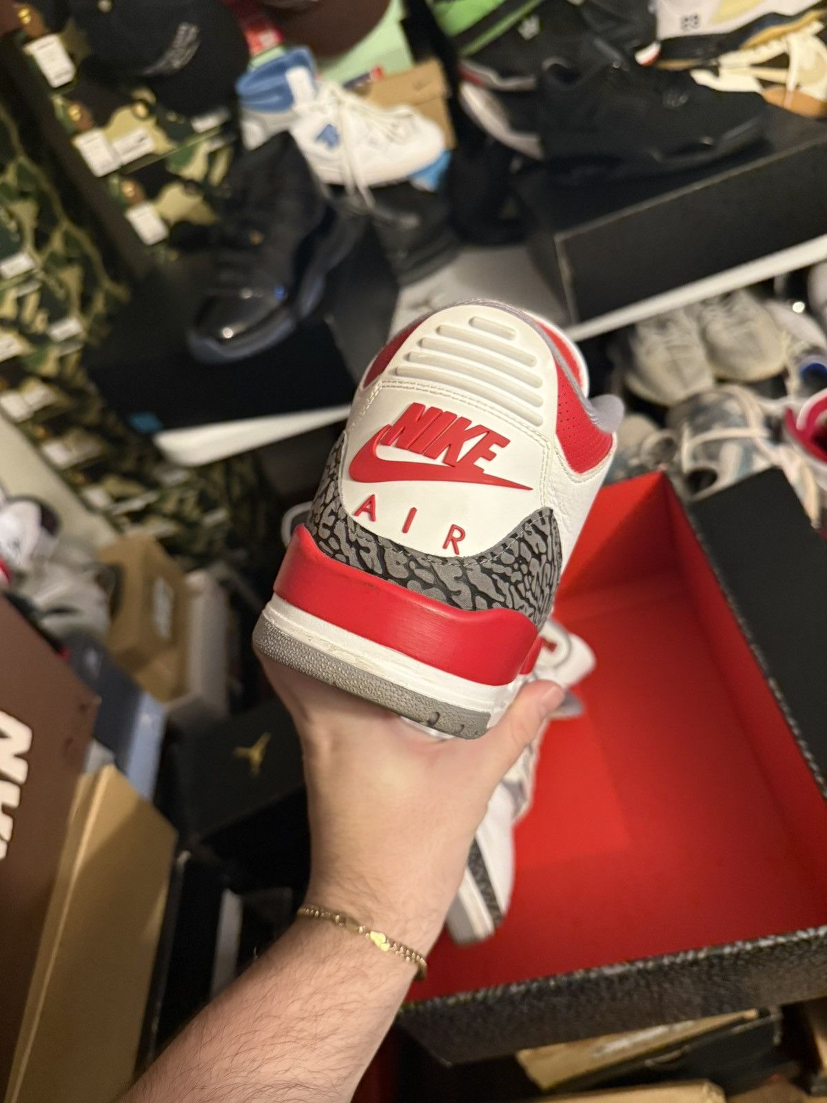 Jordan Brand Jordan retro 3 fire red sz 12 Size US 12 / EU 45 - 4 Thumbnail