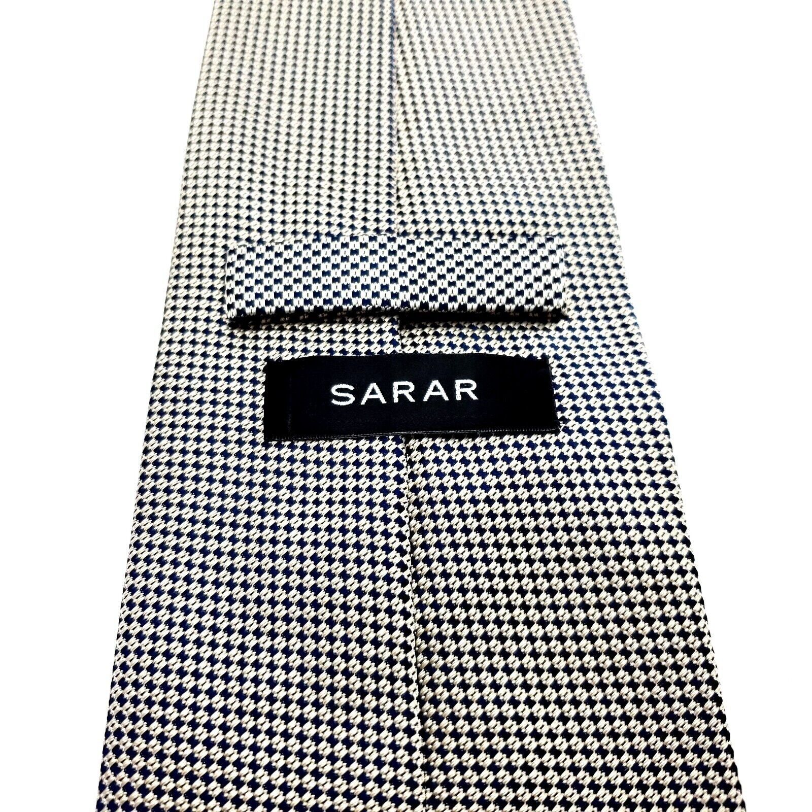 Sarar Sarar Gray Microfiber Tie Woven Micro Check Size ONE SIZE - 4 Thumbnail