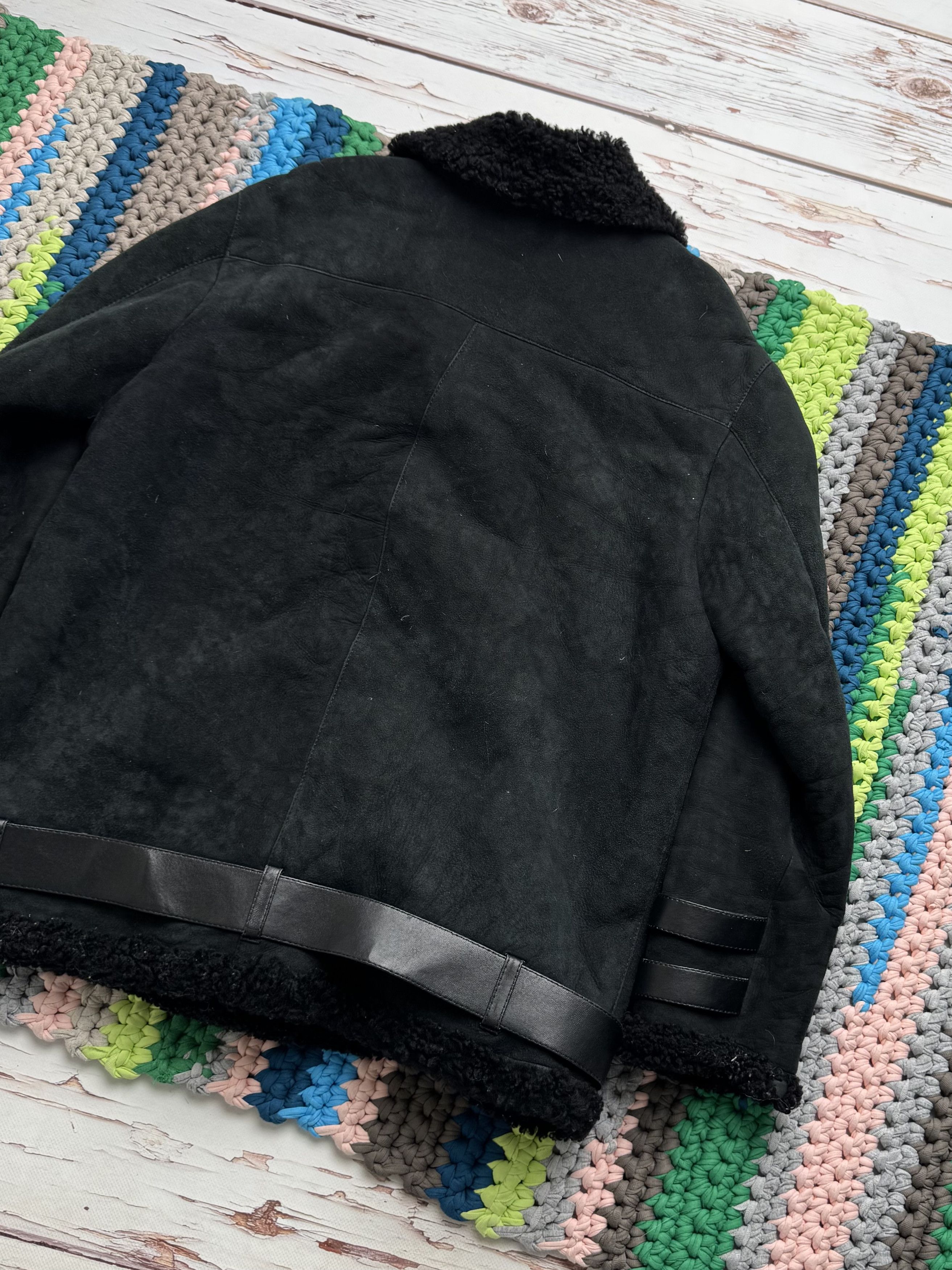 Vintage Vintage Real Sheepskin Coat With Belts (ET1)(D15) Size L / US 10 / IT 46 - 14 Thumbnail