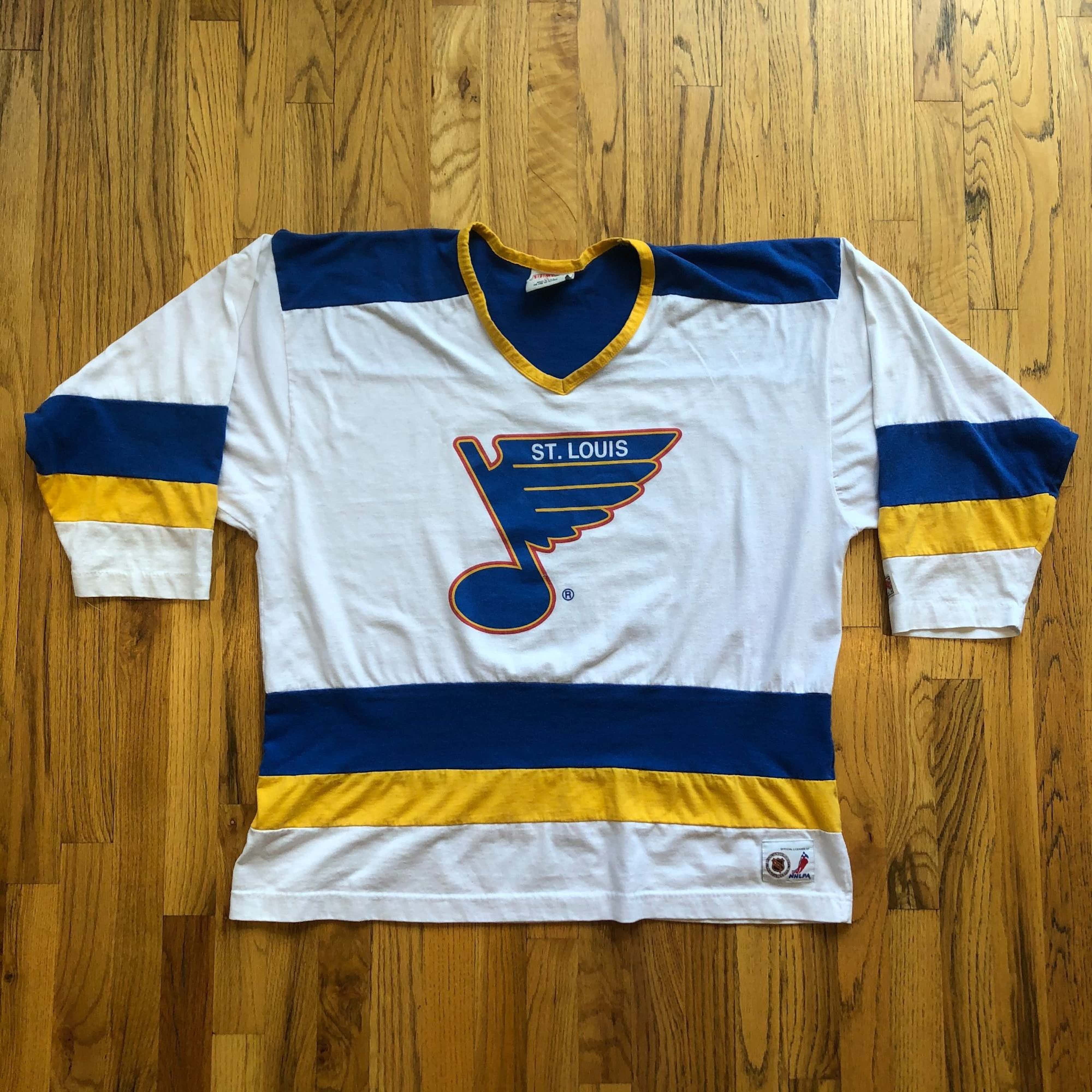 NHL × Nutmeg × Vintage Vintage Nutmeg St Louis Blues Brett Hull 16 NHL Jersey Size US XL / EU 56 / 4 - 1 Thumbnail