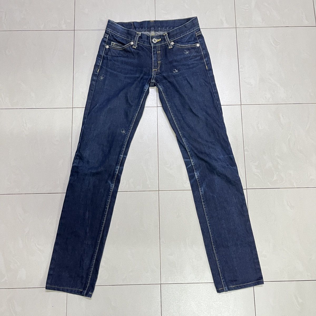 14th Addiction × If Six Was Nine × Japanese Brand Barak Denim Spider Embroidered Jeans Size 28" / US 6 / IT 42 - 3 Thumbnail