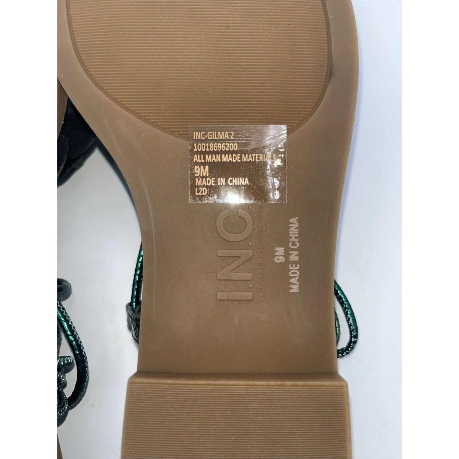 Other I.N.C. Womens Gilma Flower Flat Green 9M Viking Gladiator Size US 9 / IT 39 - 16 Thumbnail