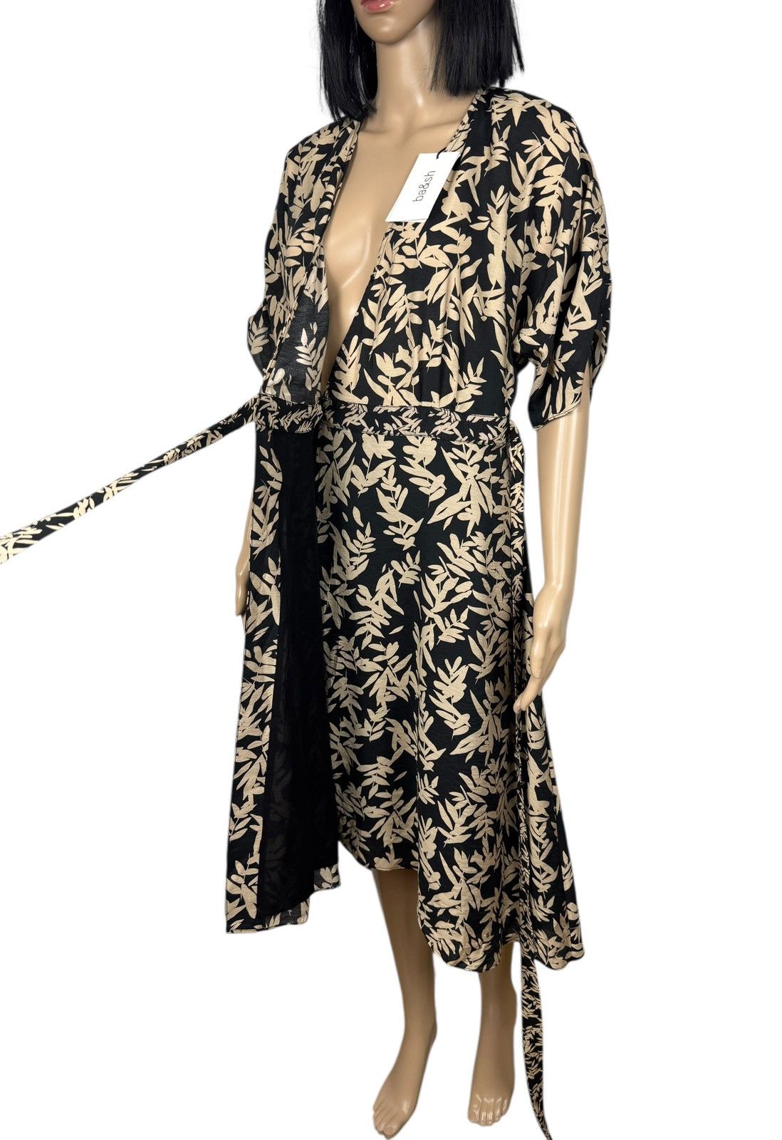 ba&sh Ba&sh Robe Tabby Dress Floral Print Viscose V-Neck size 1 Size S / US 4 / IT 40 - 11 Thumbnail