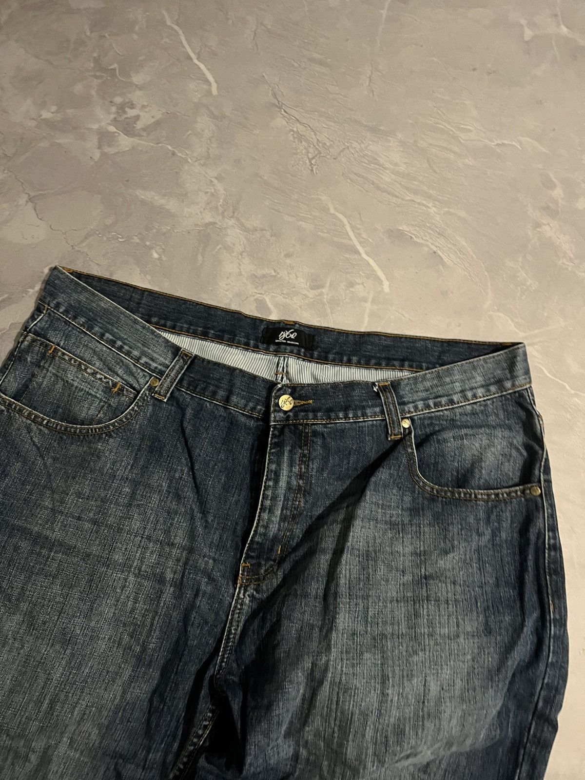 Vintage Balenciaga Style Baggy Vintage-Washed Jeans Archive 90s Size US 40 / EU 56 - 8 Thumbnail