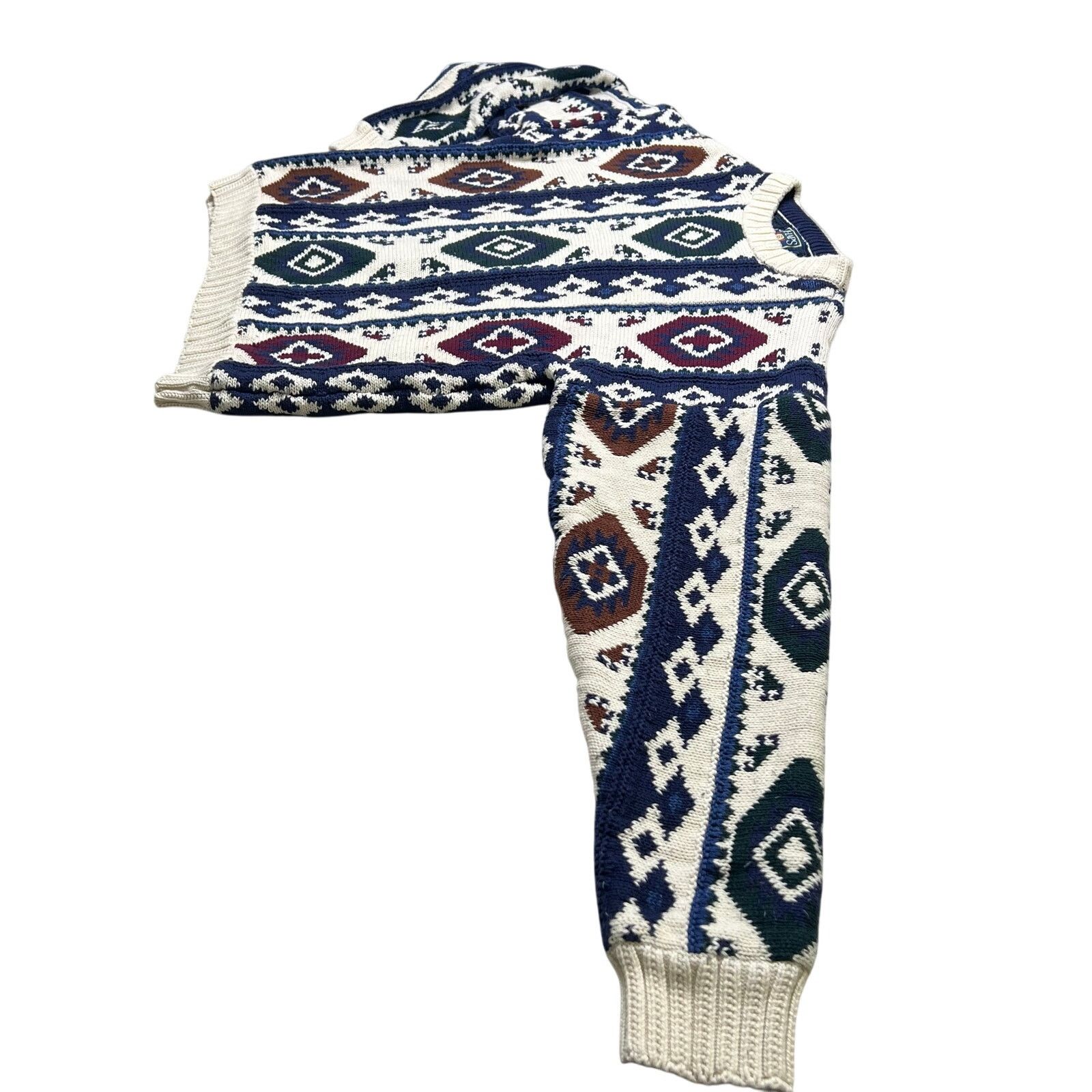 Ralph Lauren Vintage Chaps Ralph Lauren Aztec Knit Sweater XL Size US XL / EU 56 / 4 - 9 Thumbnail