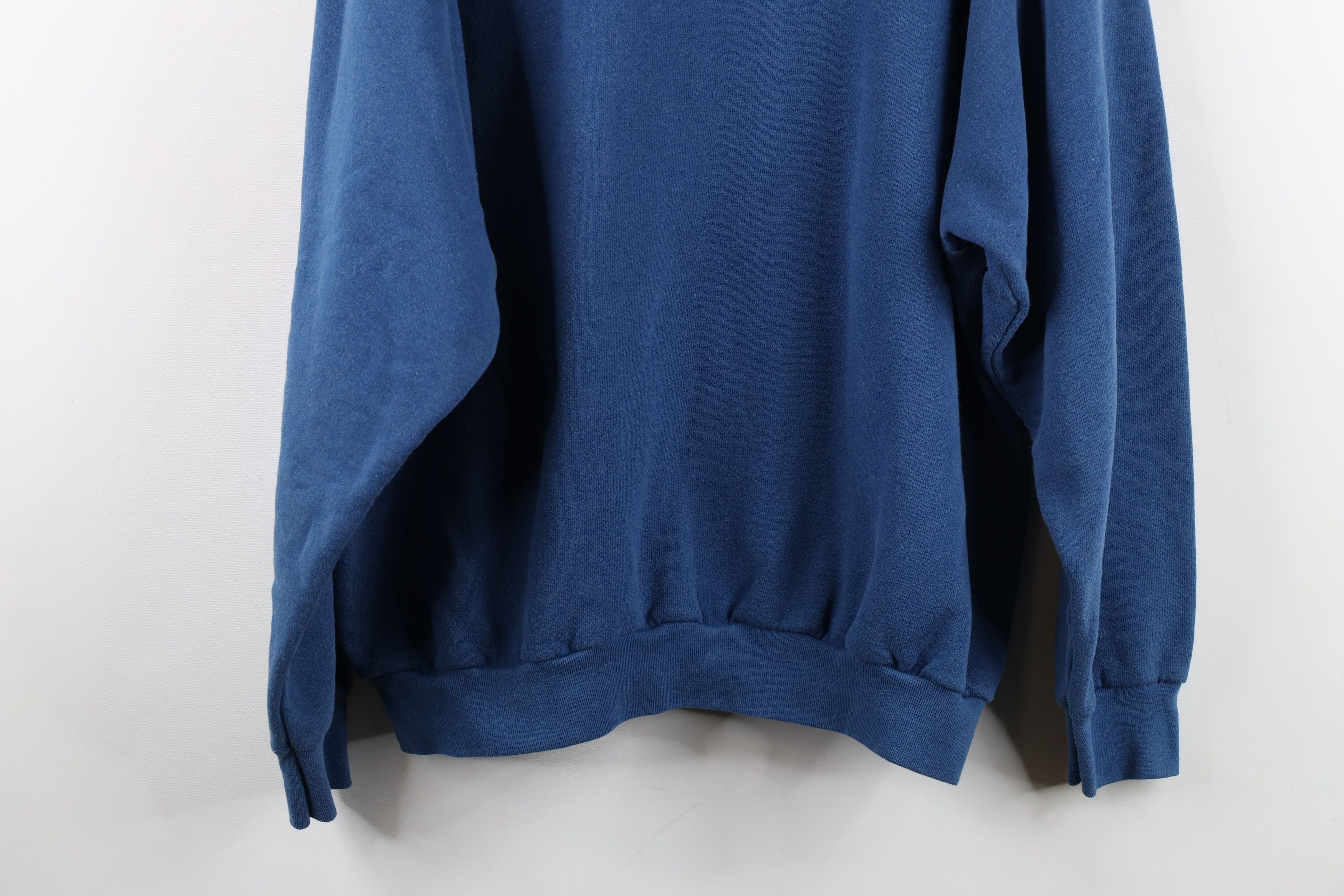 Vintage Vintage 90s Streetwear Raglan Crewneck Sweatshirt Blue USA Size US XL / EU 56 / 4 - 12 Thumbnail