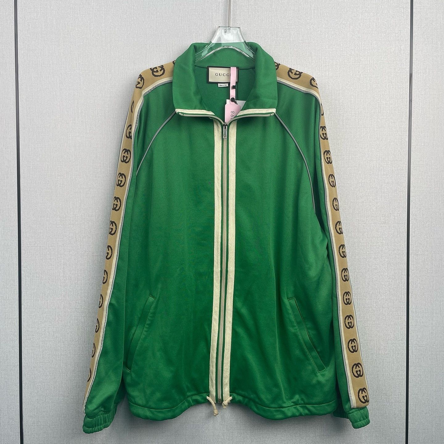 Gucci Gucci Logo Tape Track Jacket Size XL Size US XL / EU 56 / 4 - 1 Thumbnail