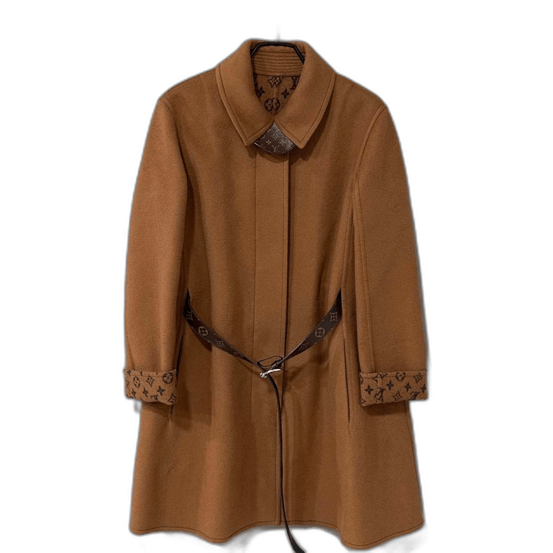 Louis Vuitton Brown Louis Vuitton Overcoat with Design Details Size M / US 6-8 / IT 42-44 - 1 Thumbnail