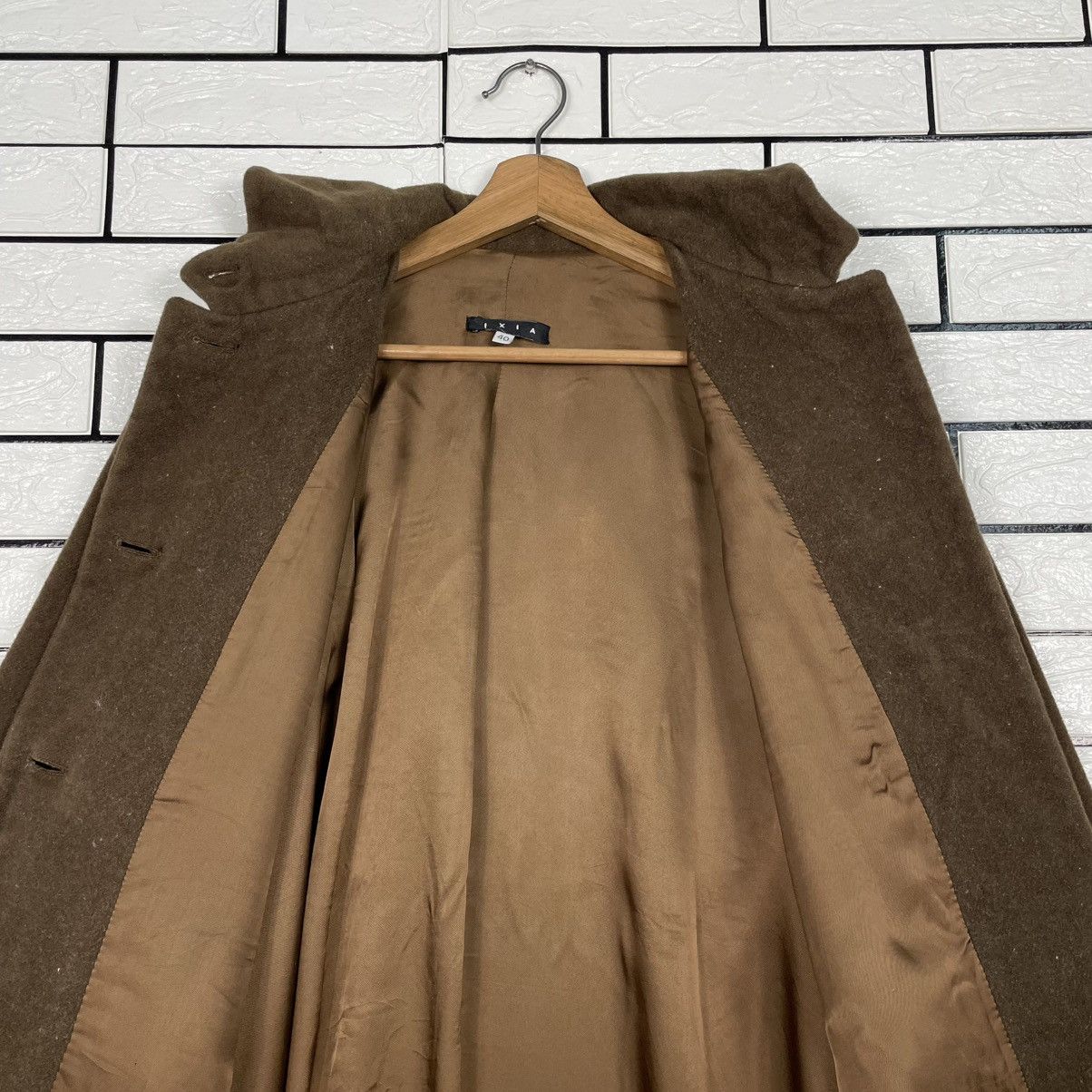 Other Ixia Made In Italy Brown Wool Cashmere Overcoat Size M / US 6-8 / IT 42-44 - 13 Thumbnail