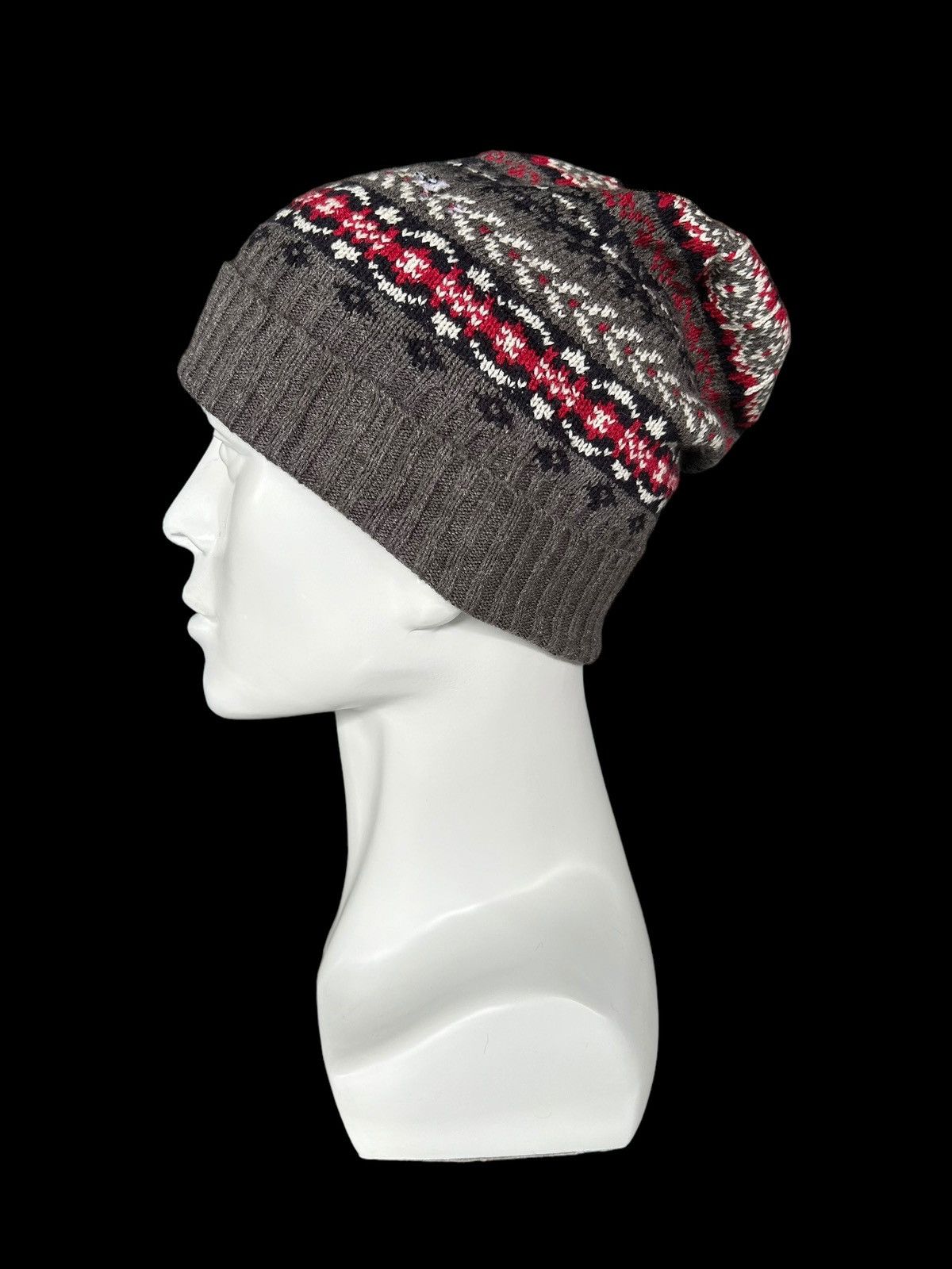 Japanese Brand × Kapital × Vintage Japanese Brand Uniqlo Beanie Hats nice design 🎌 Size ONE SIZE - 2 Thumbnail