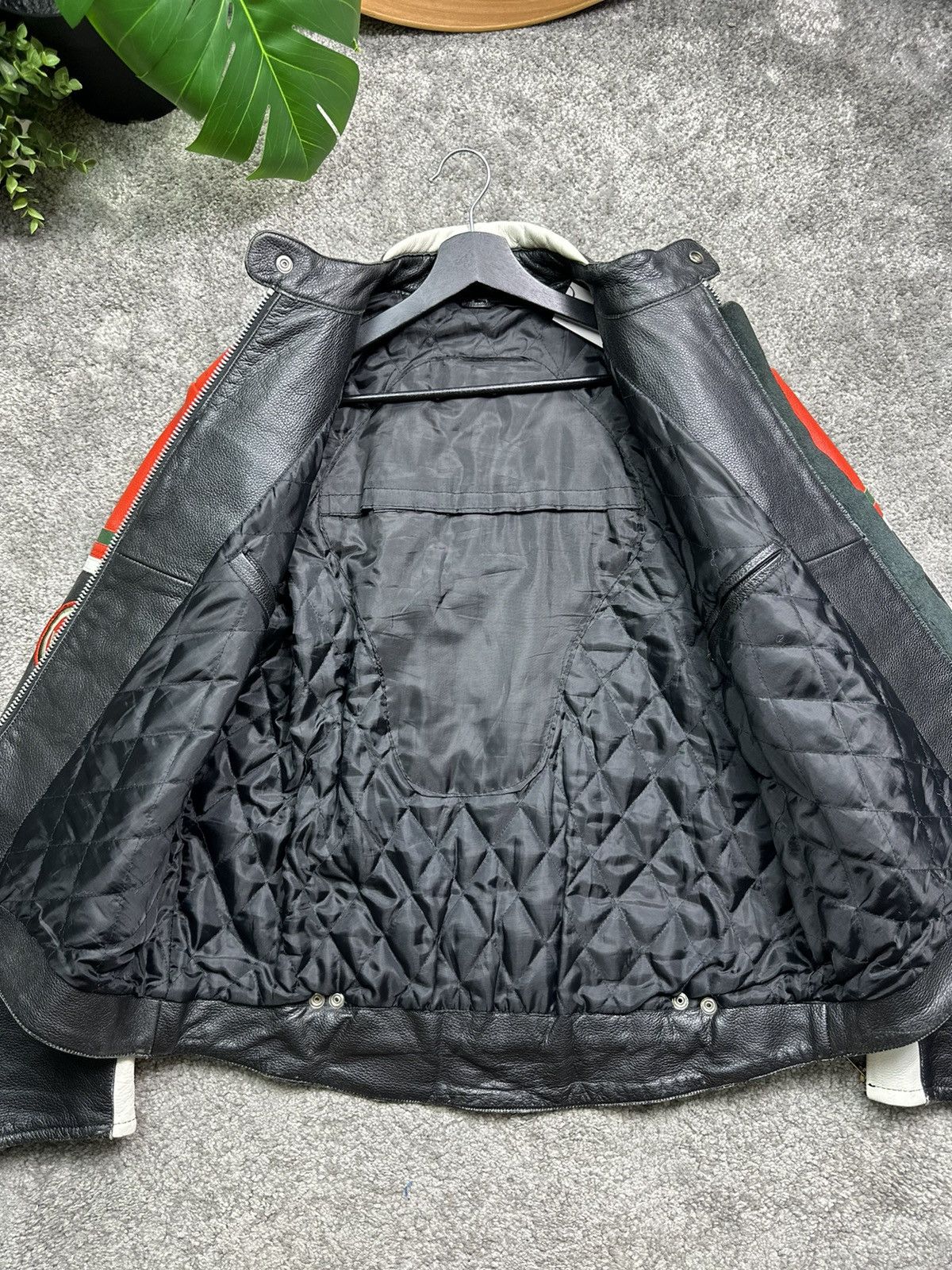Vintage Lucky Strike Leather Racing Jacket Size US XL / EU 56 / 4 - 5 Thumbnail