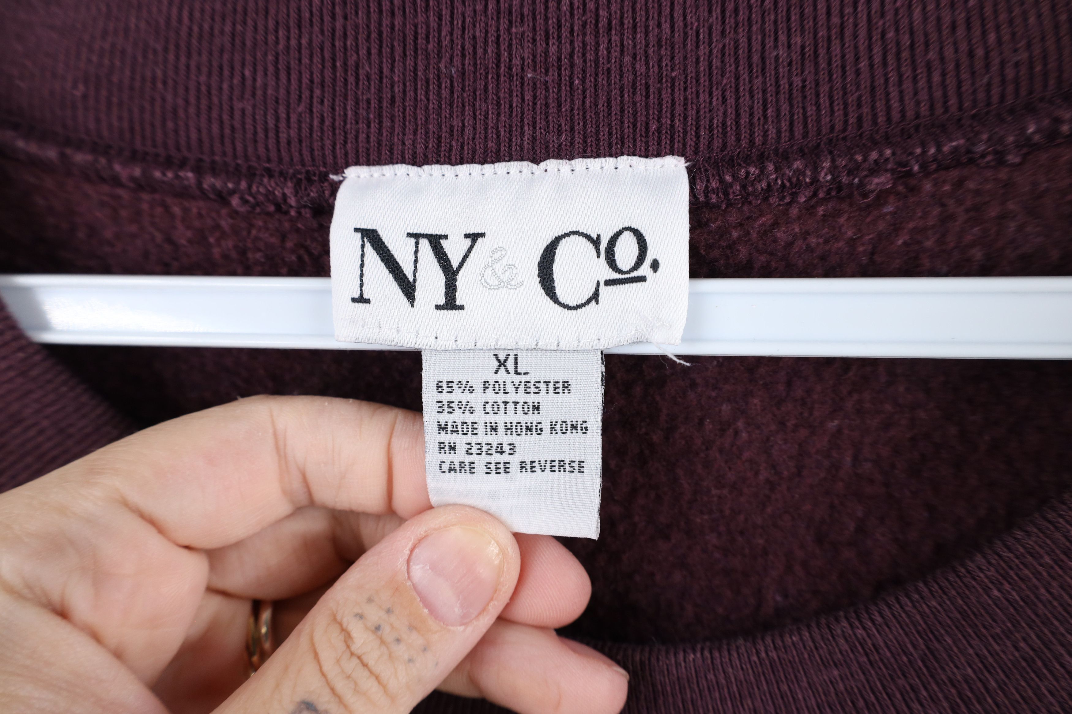 Vintage Vintage 90s Streetwear New York Flower Corduroy Sweatshirt Size XL / US 12-14 / IT 48-50 - 5 Thumbnail