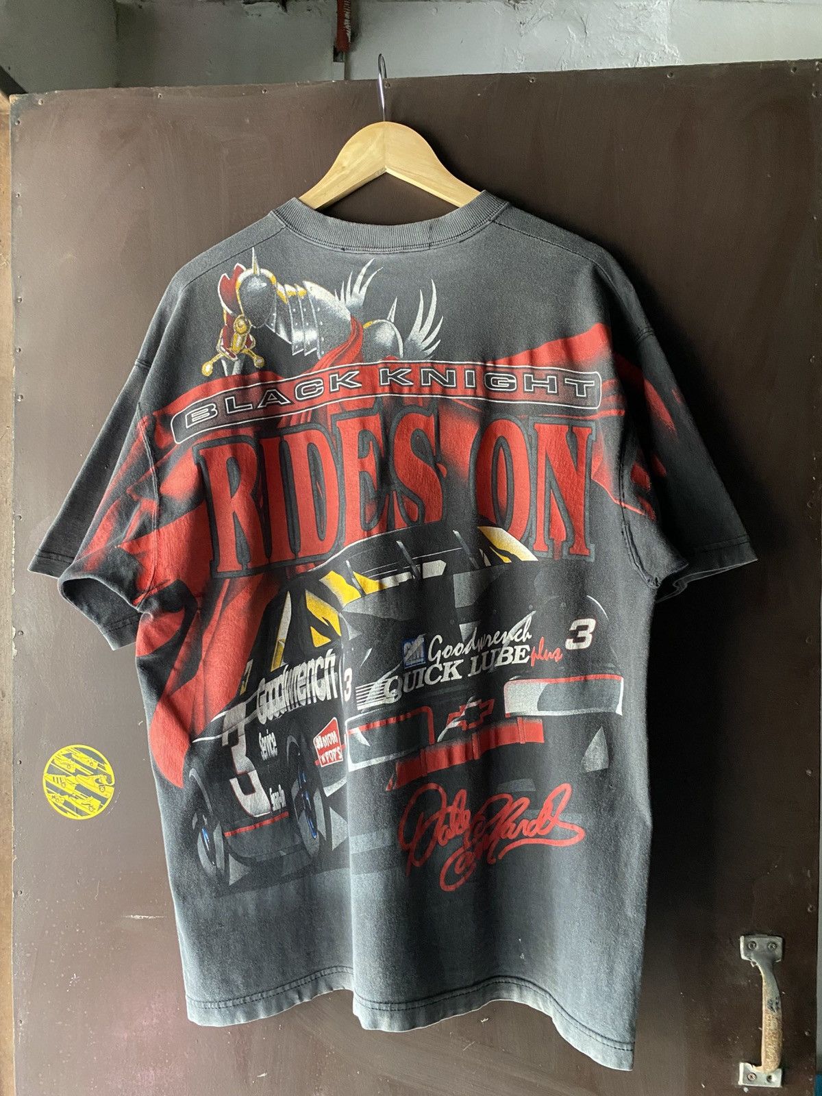 NASCAR Vintage AOP Red Black Night Nascar T-shirt Size US XL / EU 56 / 4 - 4 Thumbnail