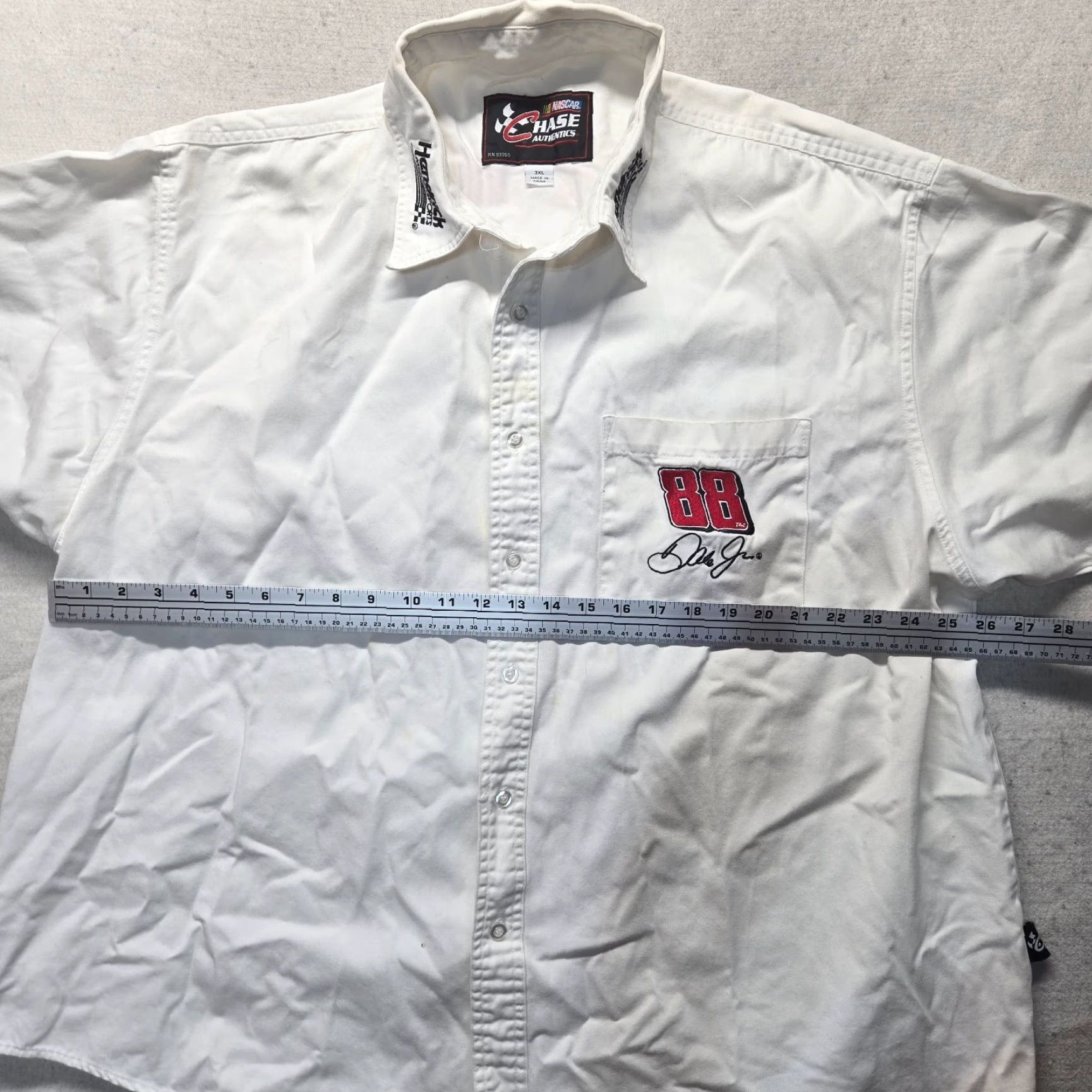 Vintage Chase Shirt Adult Men's 3XL White Button-Up Dale Earnhardt Jr Mens Size US XXL / EU 58 / 5 - 4 Thumbnail