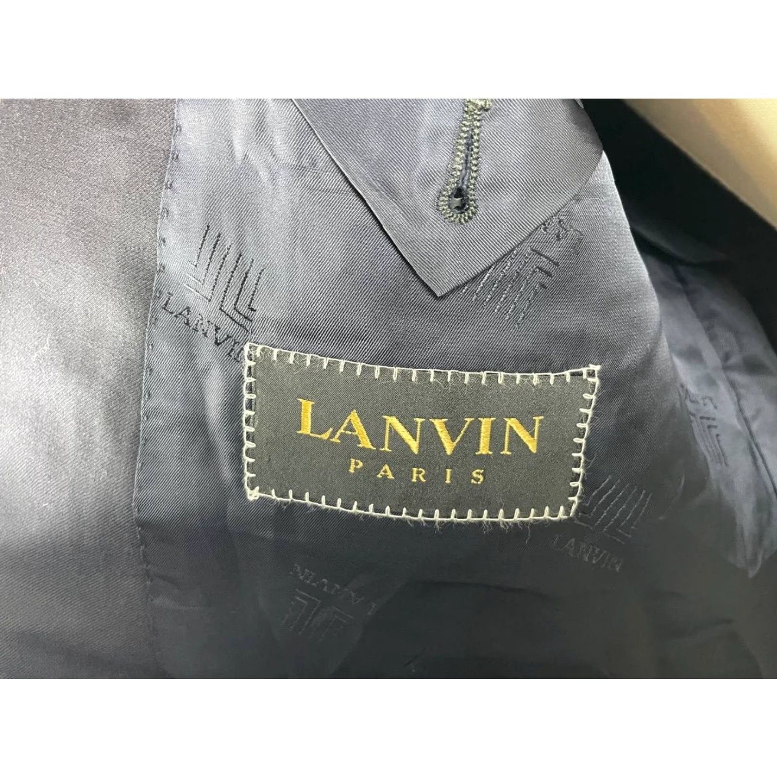 Lanvin Lanvin Paris Blazer Coat Blazer Mens Black Long Sleeve Button Size 40 Size US L / EU 52-54 / 3 - 3 Thumbnail