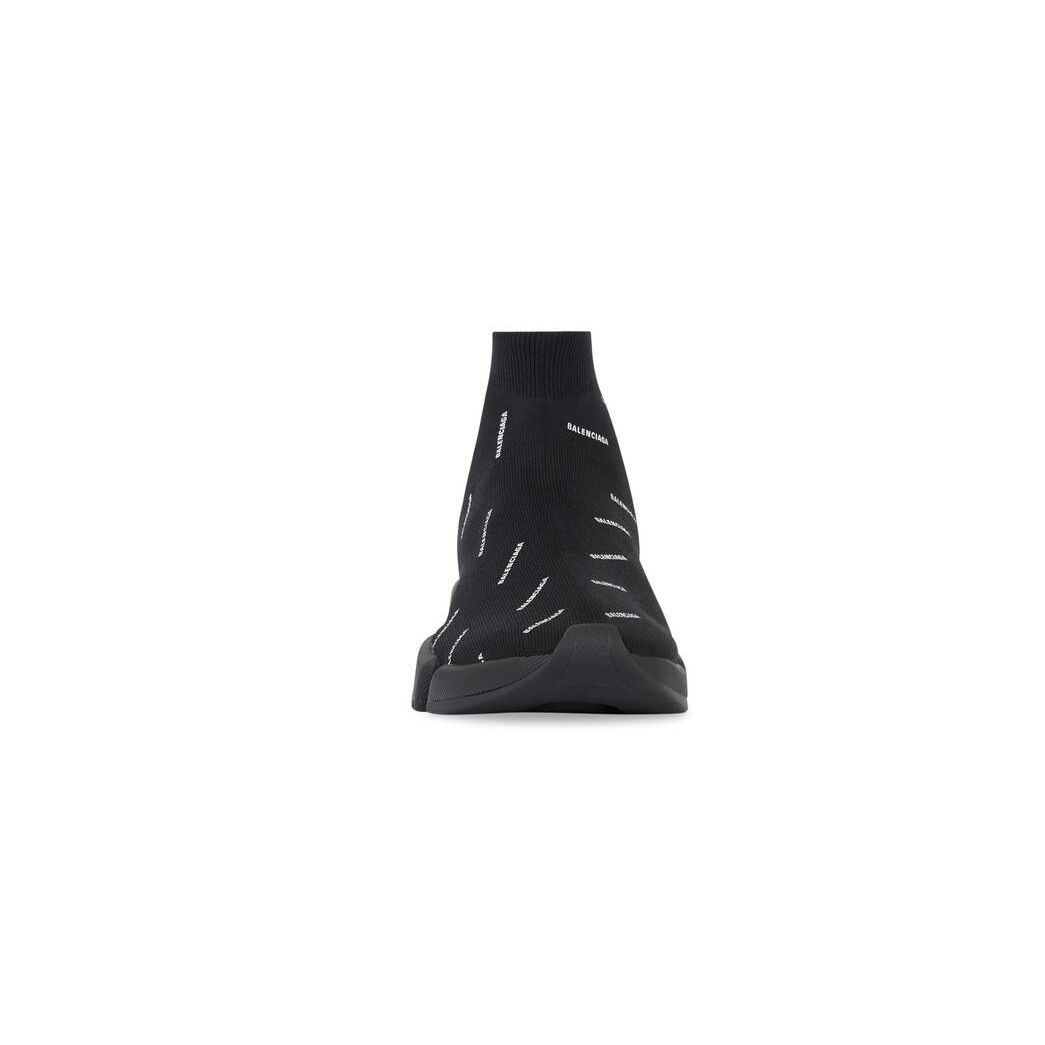 Balenciaga o1in1g0924 Speed 2.0 Recycled Knit Sneaker in Black/White Size US 11 / EU 44 - 2 Thumbnail