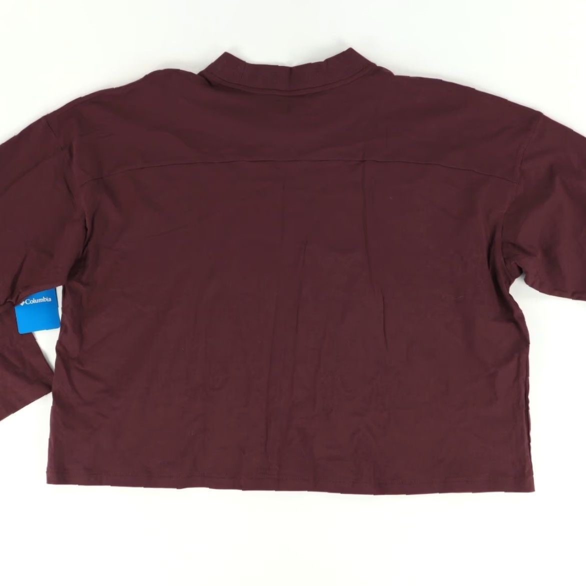 Vintage VINTAGE Columbia Lodge Mock Neck Long Sleeve Solid Mock Shirt Maroon Women's 3XL Size XXL / US 16-18 / IT 52-54 - 4 Thumbnail