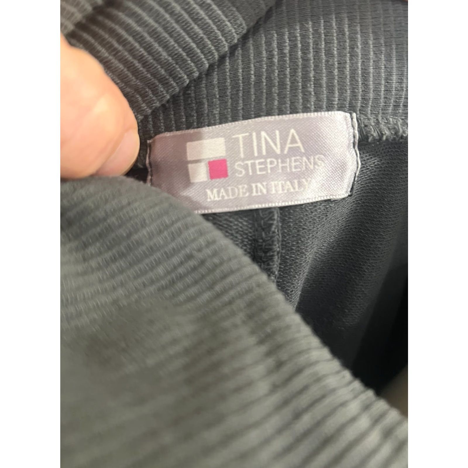 Vintage Tina Stephens Cotton Cowl Neck Wrap Jacket One Size Gray Lagenlook Size ONE SIZE - 7 Thumbnail
