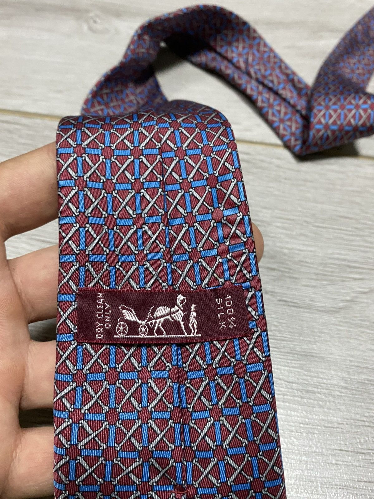 Hermes Hermes vintage silk tie patterns France Size ONE SIZE - 5 Thumbnail