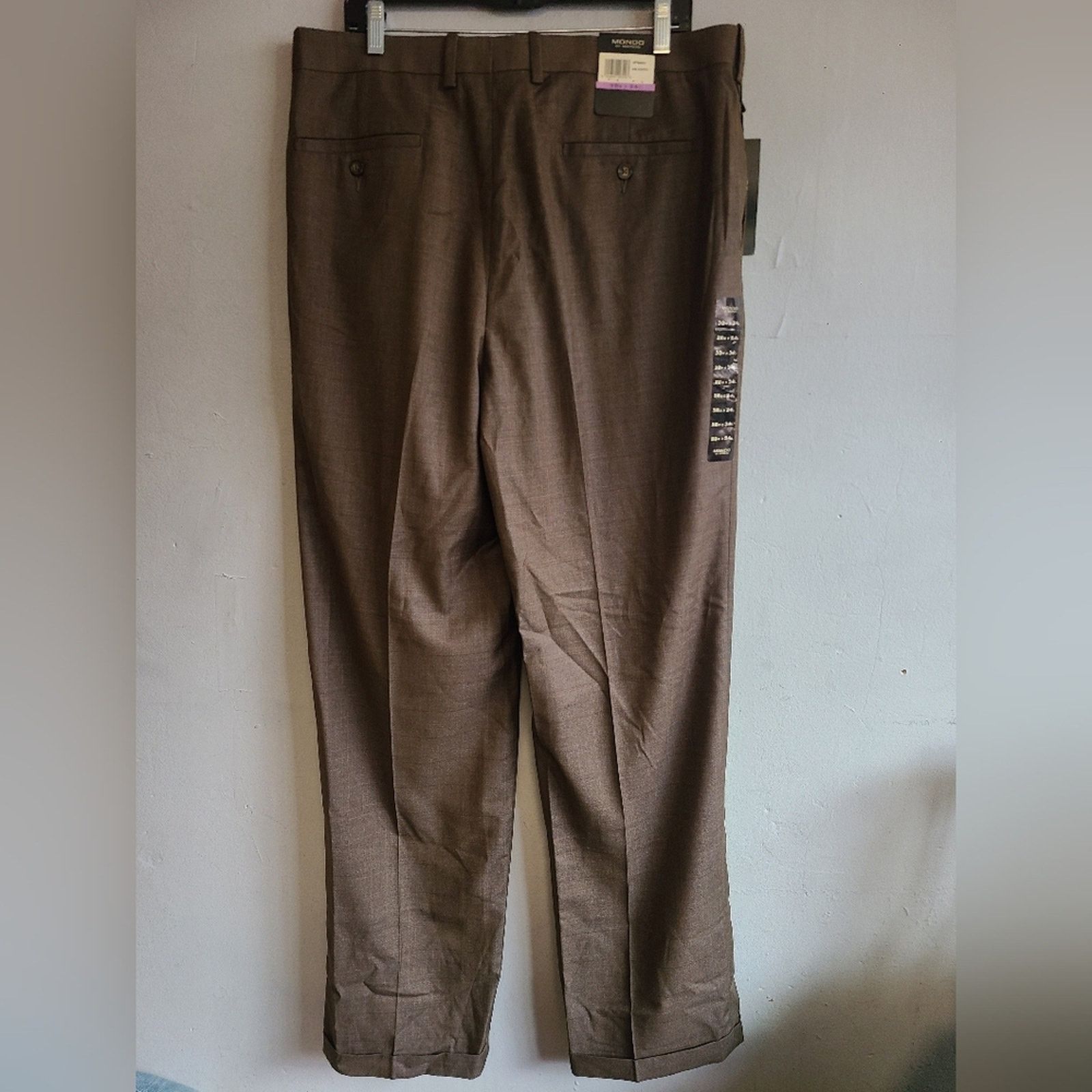 Other NEW men's 38" x34" olive green brown classic dressy pants Size US 38 / EU 54 - 7 Thumbnail