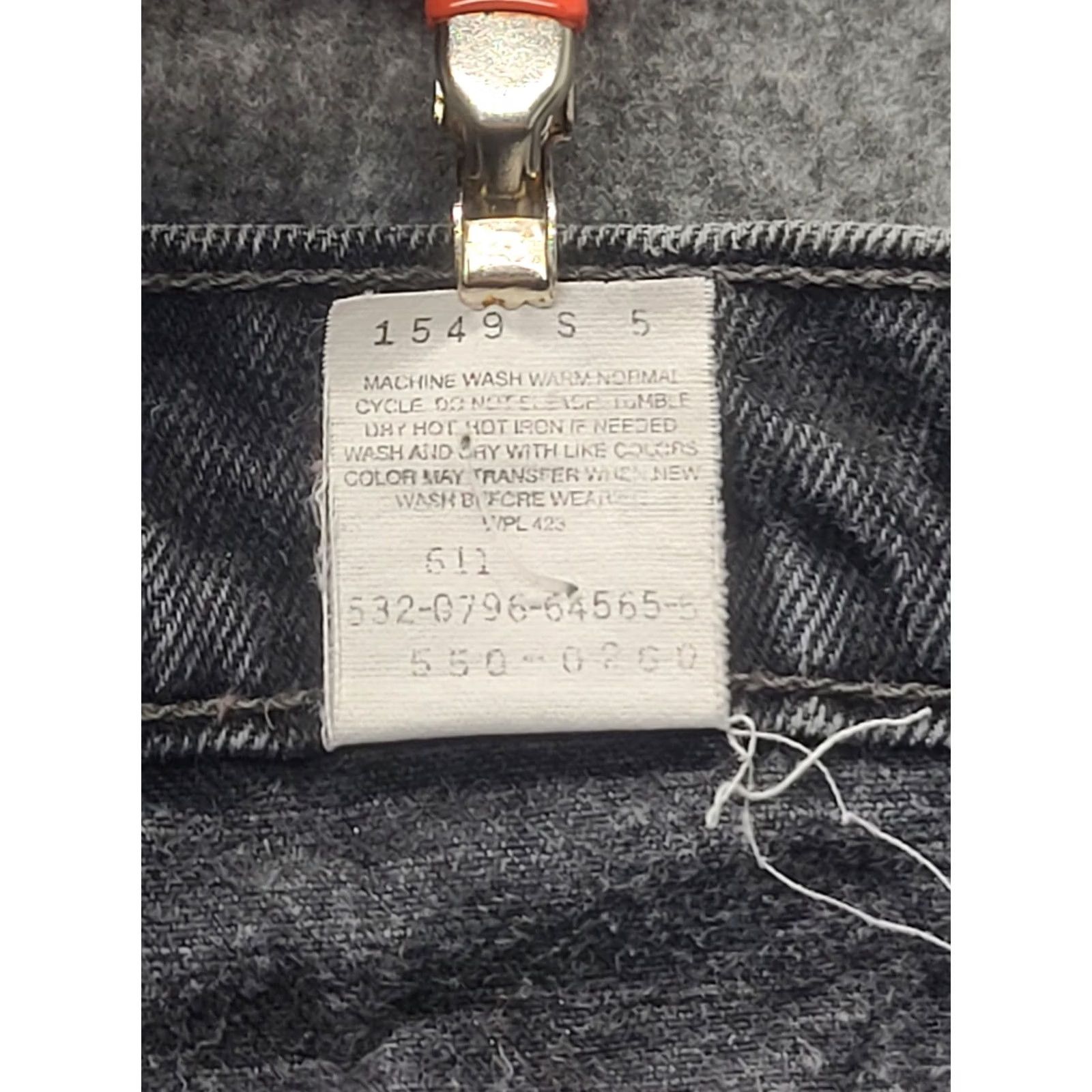 Levi's VINTAGE Levi's 550 Jeans Mens 32x34 Regular Fit Tapered USA Made 90s Grunge Rock Black Denim Jeans Size US 32 / EU 48 - 3 Thumbnail
