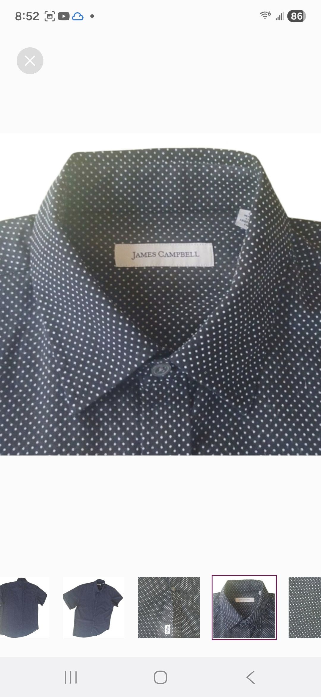 James Campbell James Campbell Short Sleeve Button Up Shirt Size US L / EU 52-54 / 3 - 6 Thumbnail