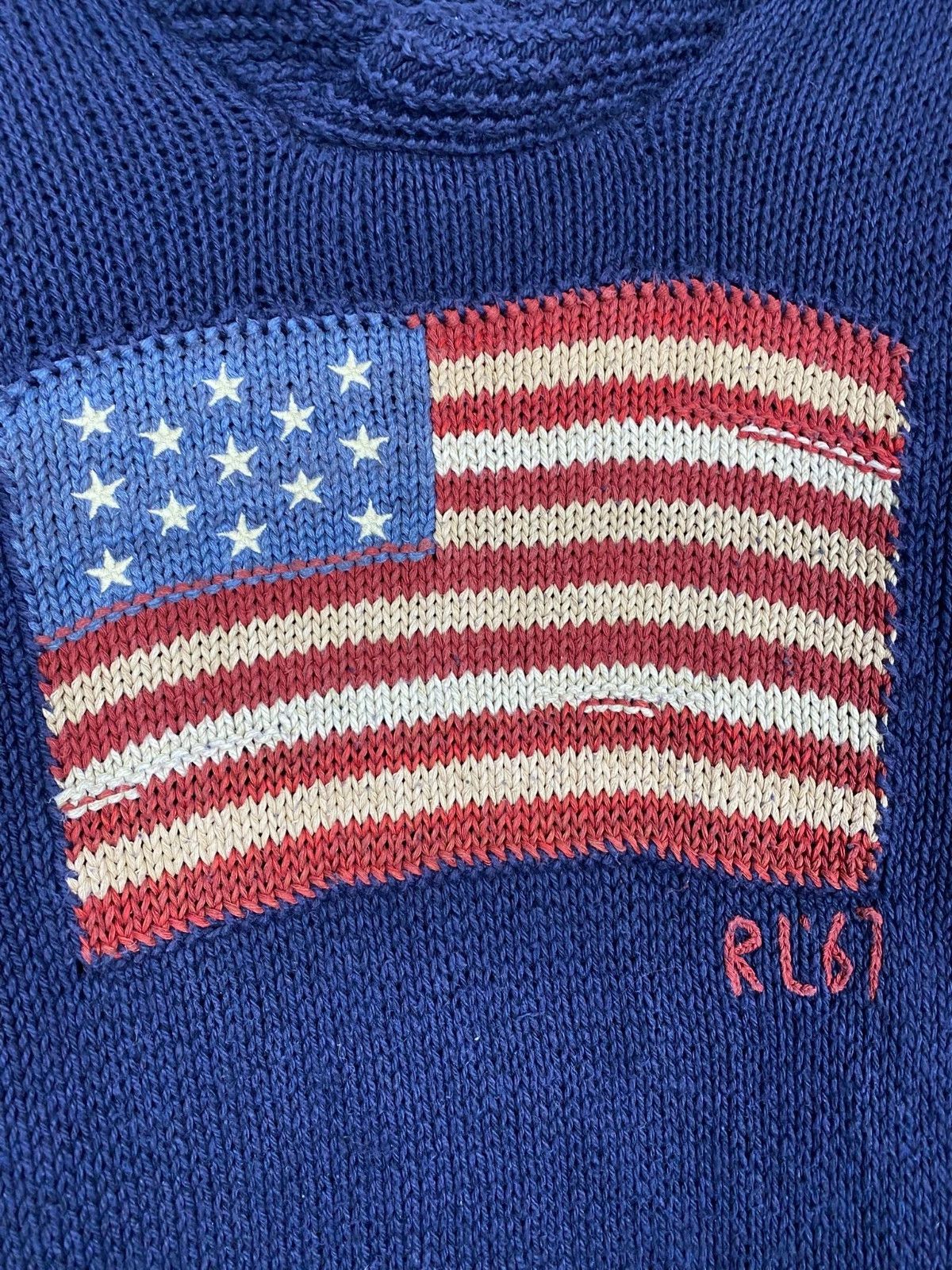 Polo Ralph Lauren Polo Ralph Lauren Vintage Flag knitted sweater size M Size US M / EU 48-50 / 2 - 2 Thumbnail