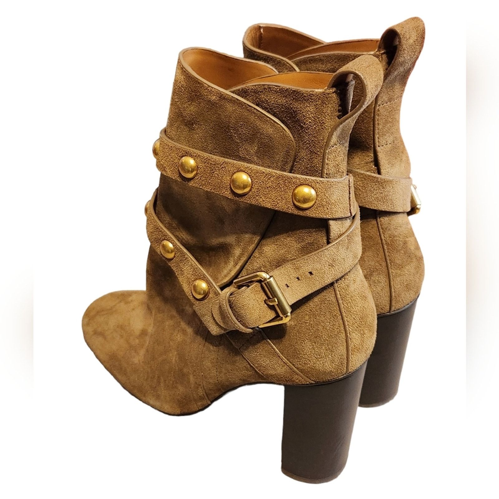 See by Chloe See by Chloe Suede Wrap Ankle Moto Boot 38.5 heeled Size US 8 / IT 38 - 6 Thumbnail