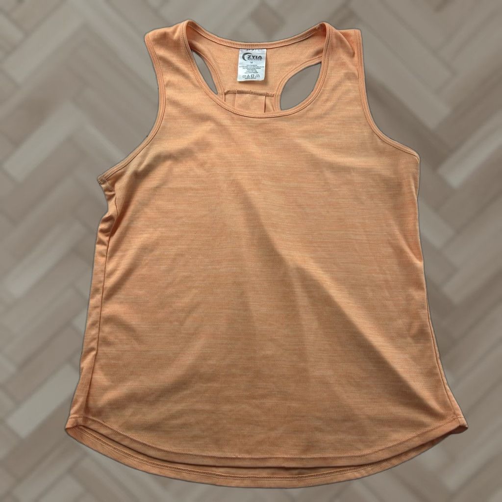 Vintage Zyia Active Racer Back Sleeveless Tank Top Women's M Peach Orange Racerback Shirt Adults Womens Size M / US 6-8 / IT 42-44 - 1 Thumbnail