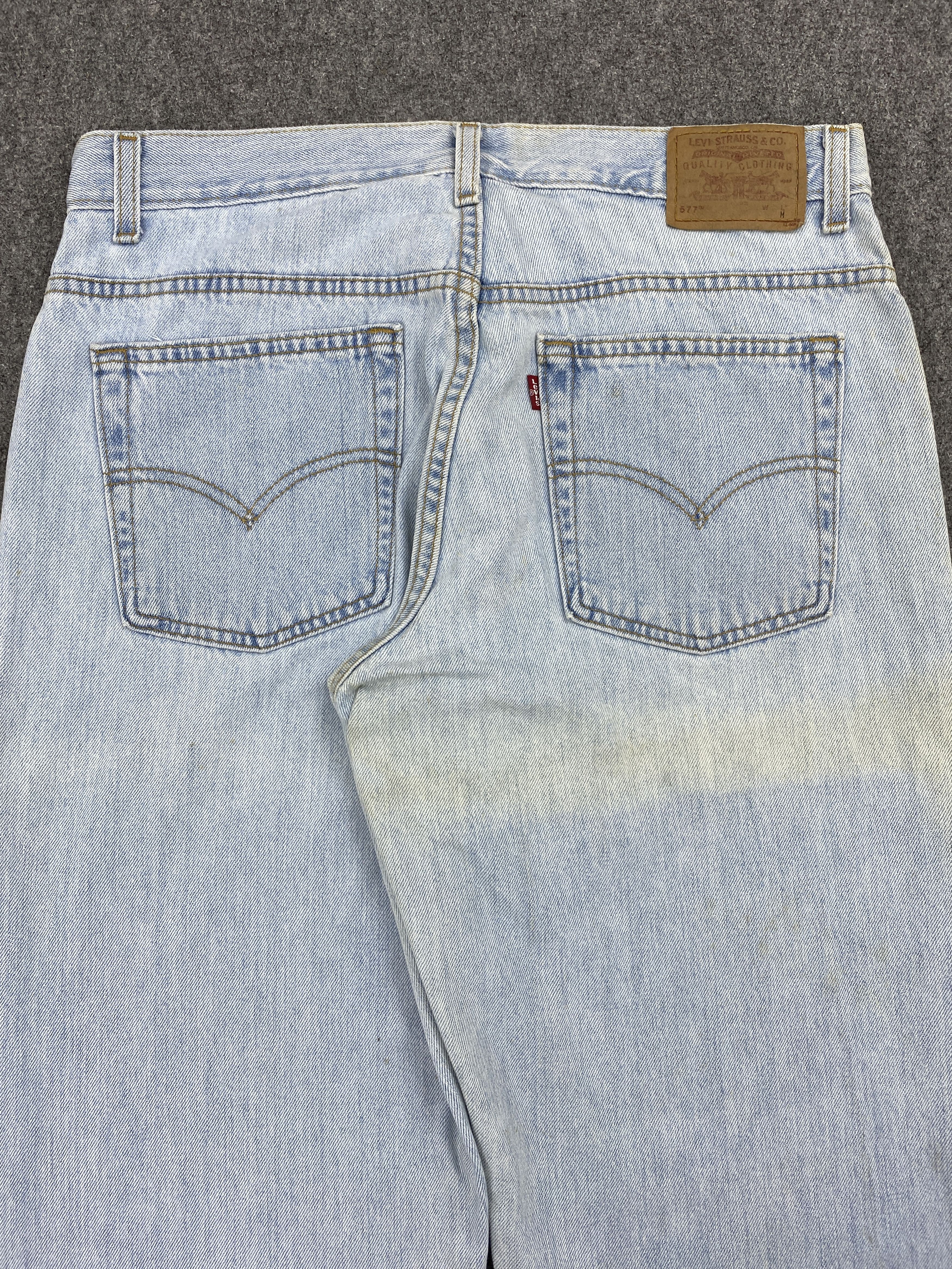 Levi's × Vintage Light Blue Vintage 90s Levis 577 Jeans Size US 32 / EU 48 - 4 Thumbnail