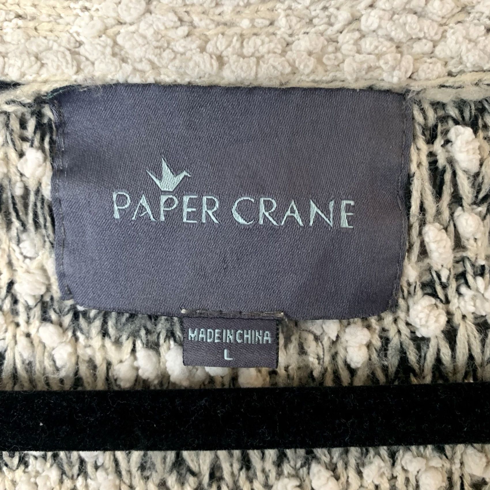 Anthropologie VINTAGE Ethereal By Paper Crane Sweater Woman L Open Knit Popcorn Button Up Boho Size L / US 10 / IT 46 - 3 Thumbnail