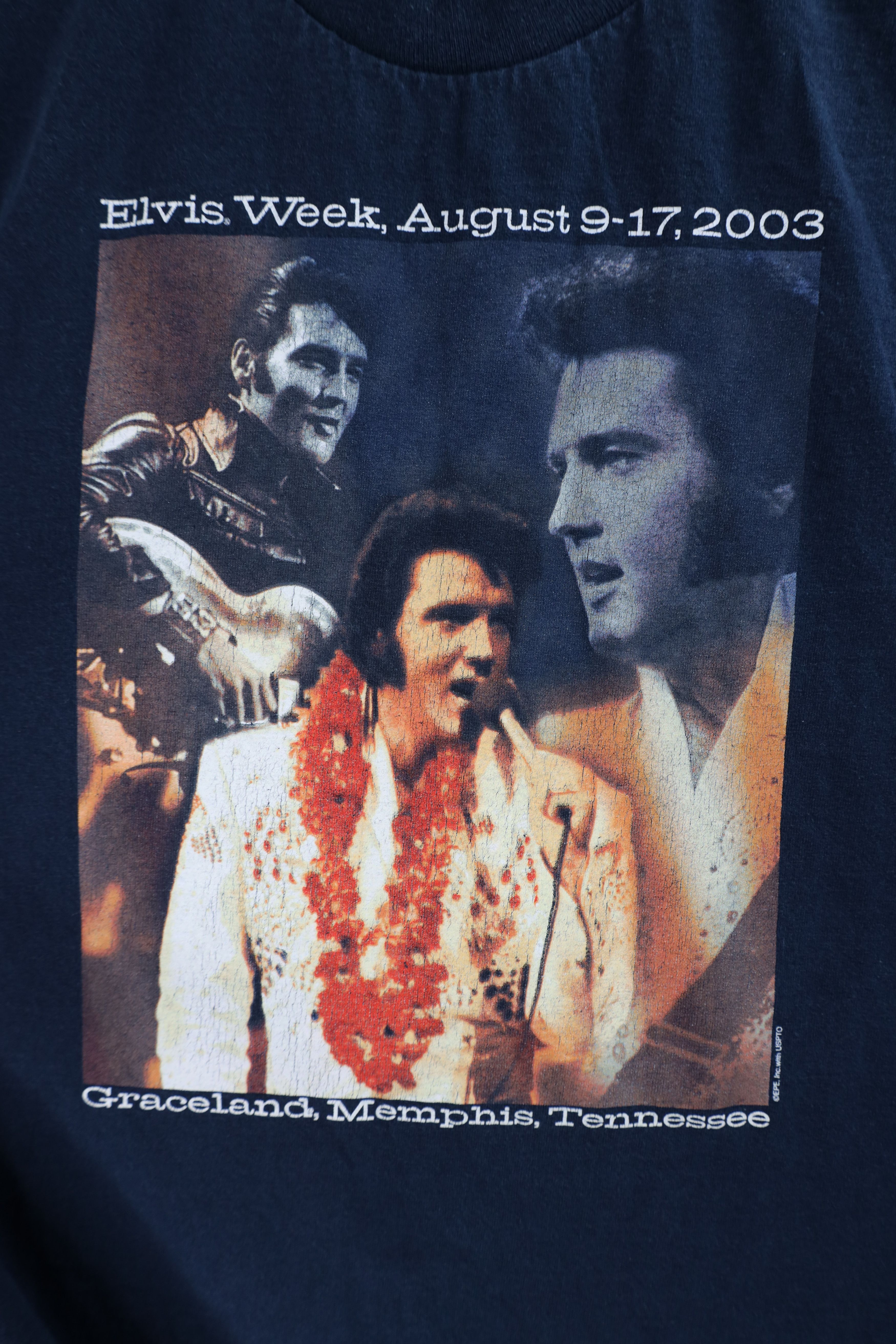 Vintage Vintage Y2K 2003 Spell Out Elvis Week Elvis Presley T-Shirt Size US L / EU 52-54 / 3 - 4 Thumbnail