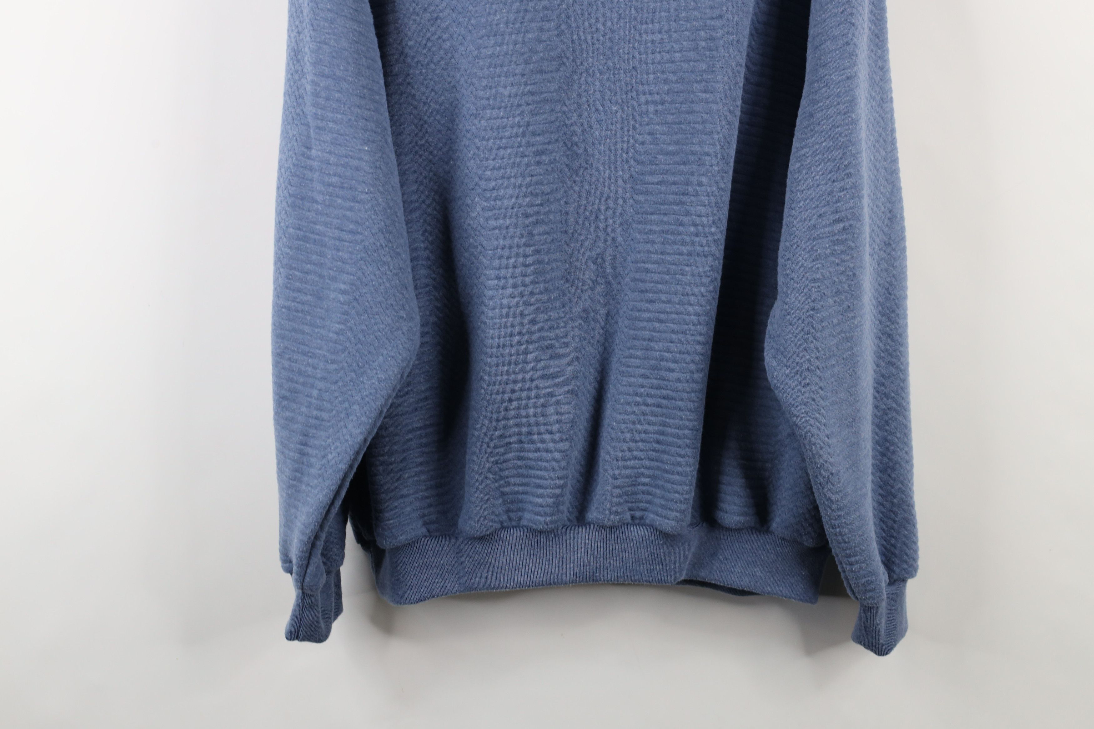 Vintage Vintage 90s Streetwear Knit Pullover Polo Shirt Blue Size US XL / EU 56 / 4 - 10 Thumbnail