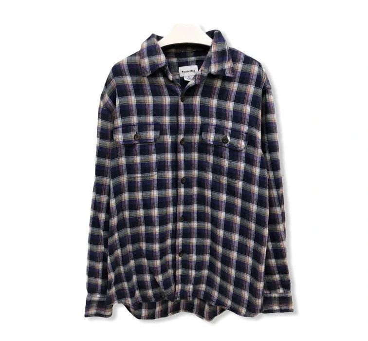 image of Vintage Converse Plaid Tartan Flannel Shirt, Men's (Size Medium)