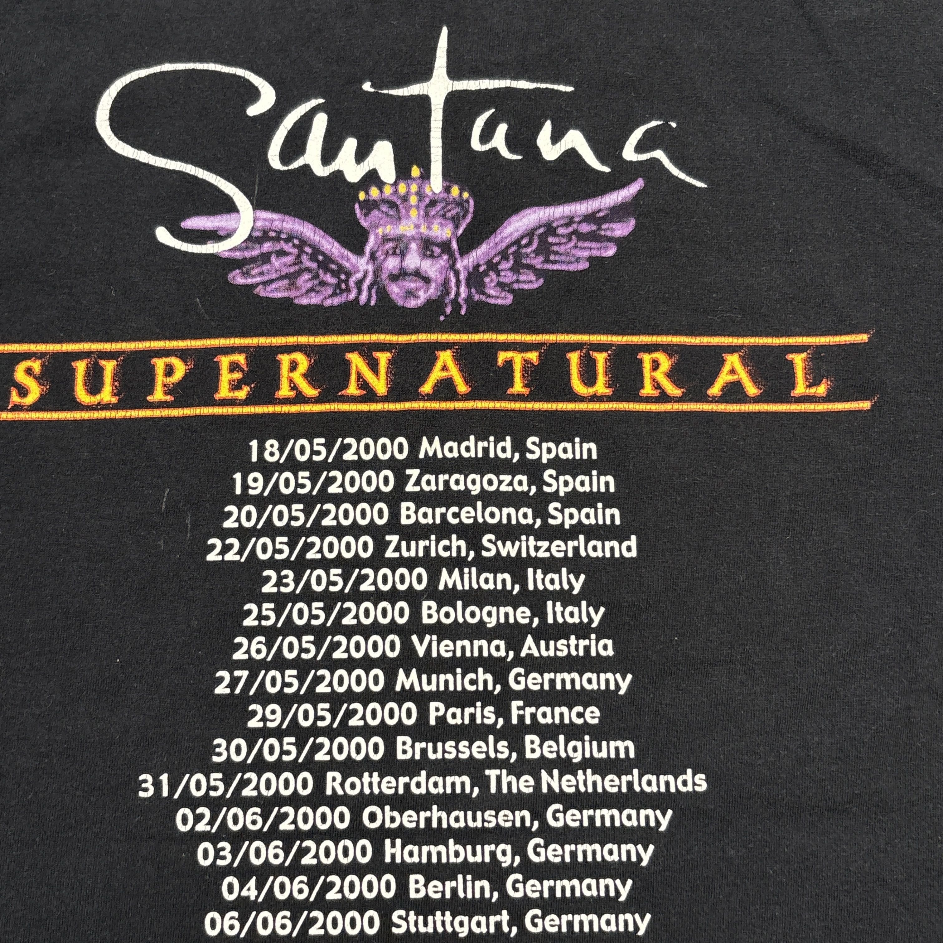 Band Tees Vintage Carlos Santana Shirt 90s Tour Concert Rock Band Tee Size US L / EU 52-54 / 3 - 14 Thumbnail