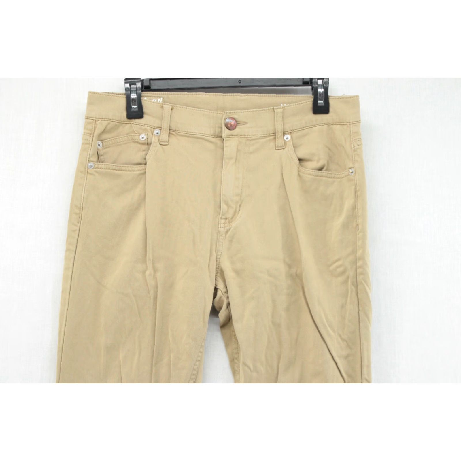 Vintage Mugsy Maxs Pants Mens 32x31 Khaki Chino Flat Front Casual City Preppy Modern Mens Size US 32 / EU 48 - 2 Thumbnail