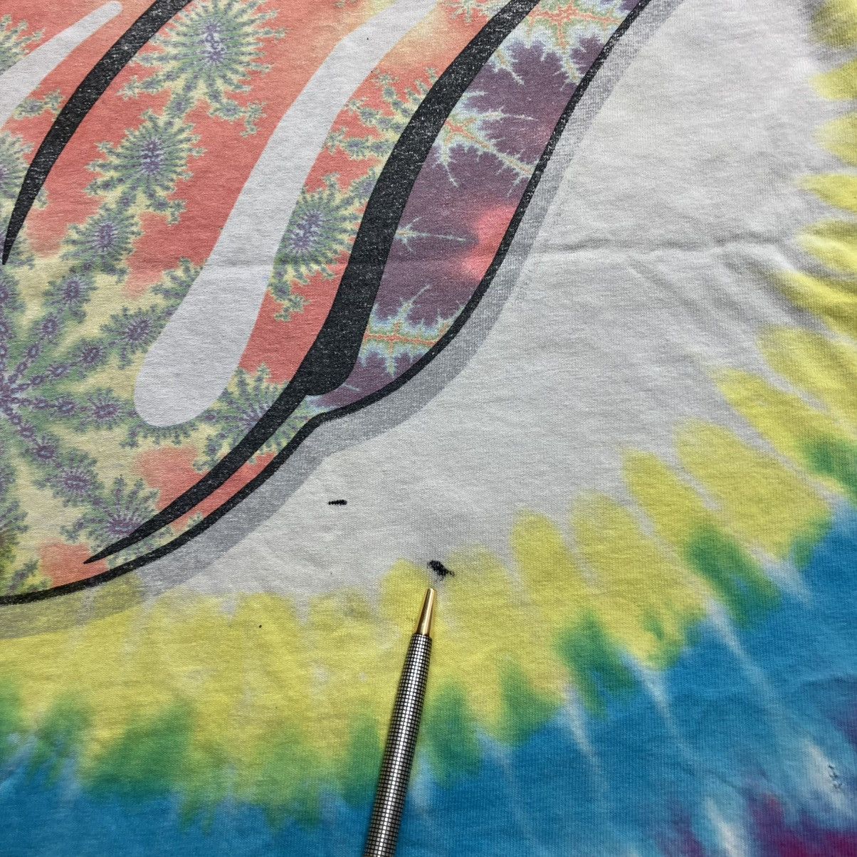 Vintage 2000’s rolling stones LSD fractal tongue tee shirt Size US L / EU 52-54 / 3 - 6 Thumbnail