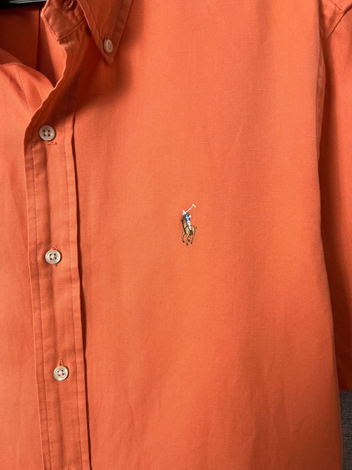 Polo Ralph Lauren Vintage Ralph Lauren Cotton/Silk/Linen Short Sleeve Shirt Size US L / EU 52-54 / 3 - 7 Thumbnail