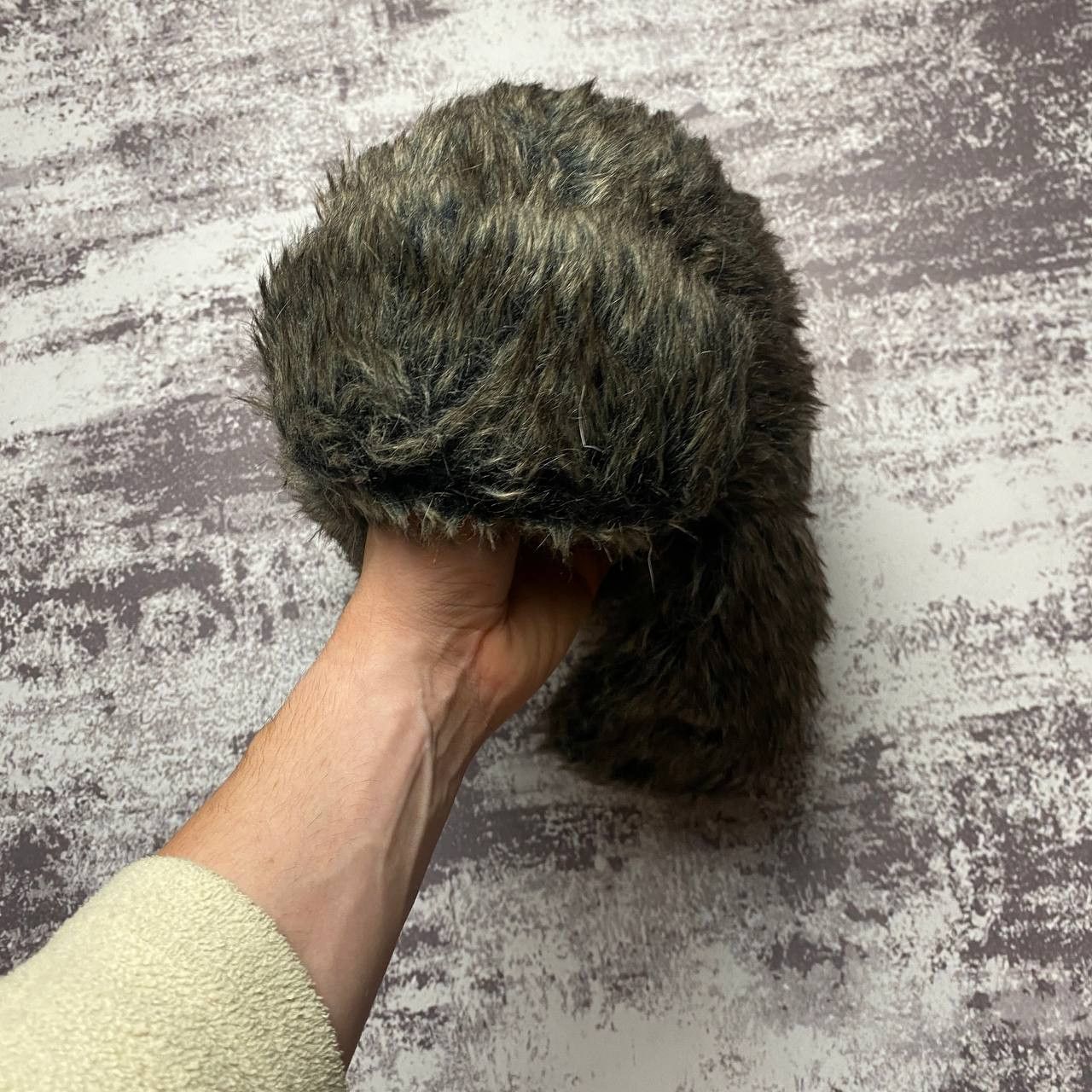 Japanese Brand Ushanka Trapper Hat Furry Mohair Fuzzy Fur Hat Y2K 90s rare Size ONE SIZE - 4 Thumbnail