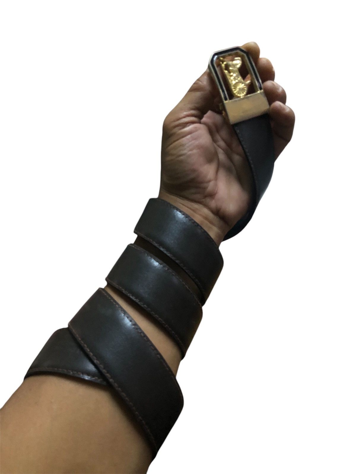 Celine × Designer Vintage Celine Leather Belt (unisex) Size 30 - 8 Thumbnail