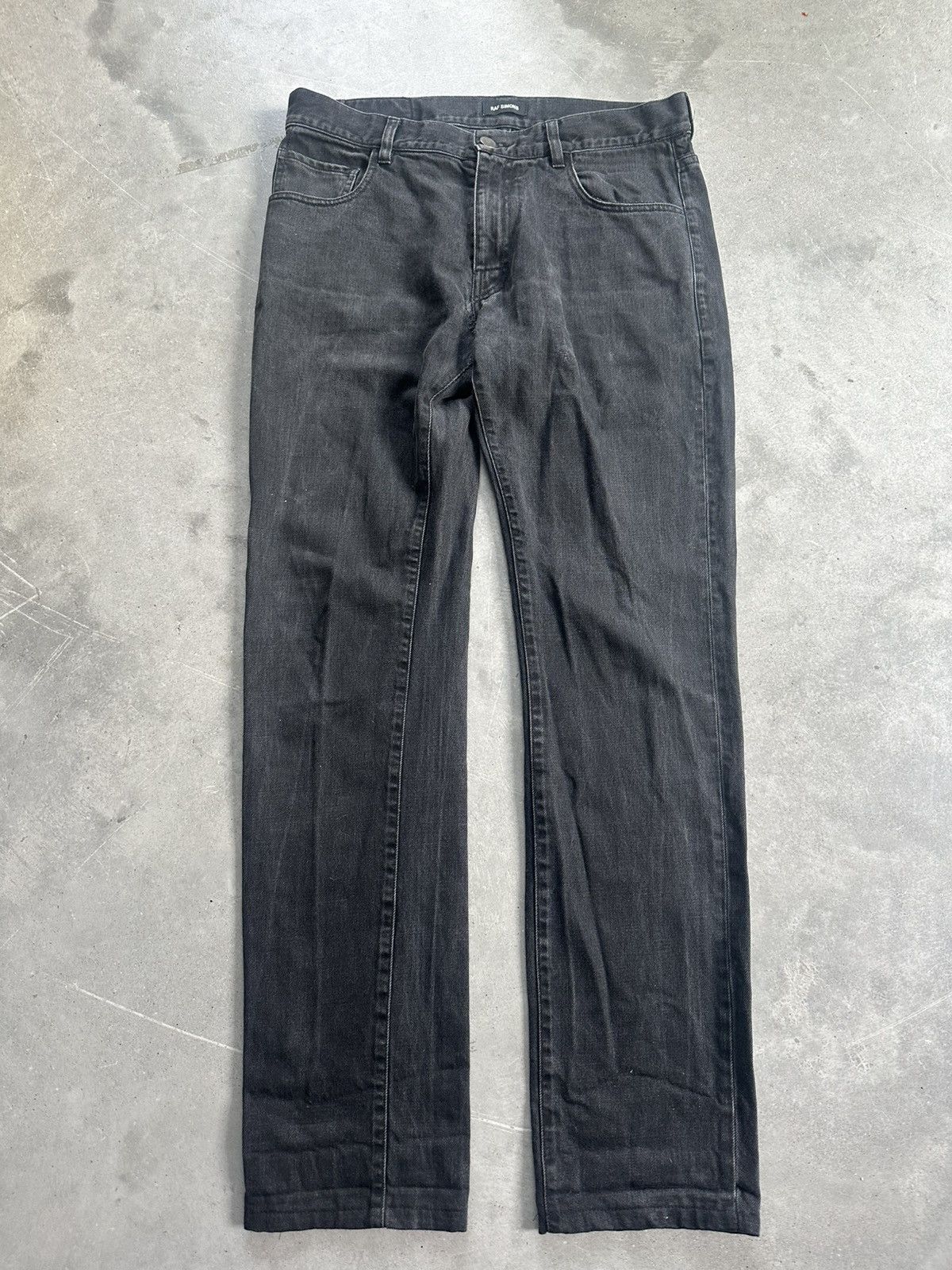 Raf Simons SS17 Modello classic denim pants black Size US 32 / EU 48 - 1 Thumbnail