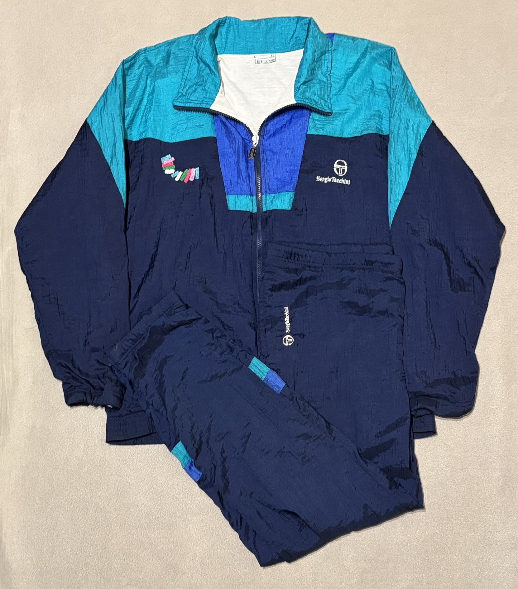 Sergio Tacchini Sergio Tacchini tracksuit vintage 90s size. 56 Size US XL / EU 56 / 4 - 1 Thumbnail