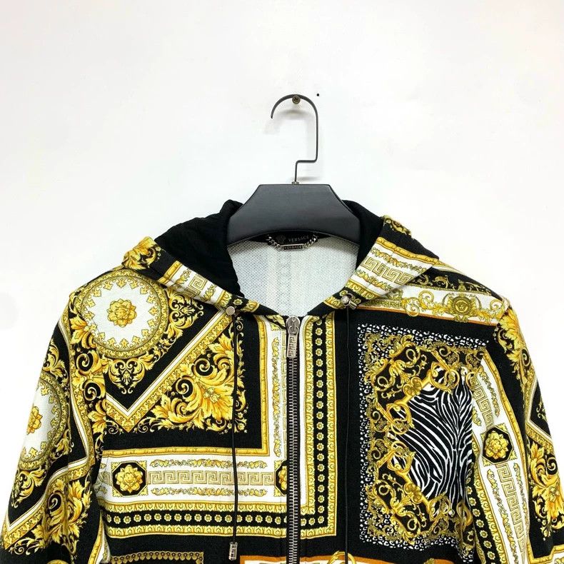 Versace Versace Stitched full print zip jacket jacket Size US M / EU 48-50 / 2 - 3 Thumbnail