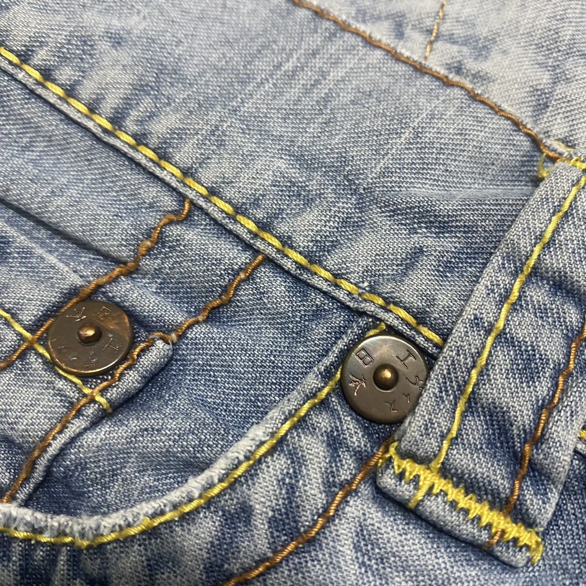 Evisu Evisu Light Denim Flare Jeans Thrashed Size 30" / US 8 / IT 44 - 16 Thumbnail