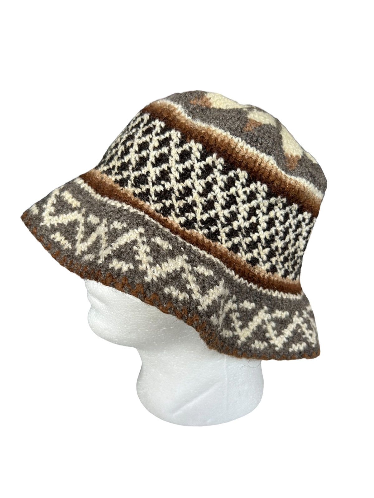 Japanese Brand × Kapital × Vintage Crochet Knitted Handmade Bucket Hats Size ONE SIZE - 2 Thumbnail
