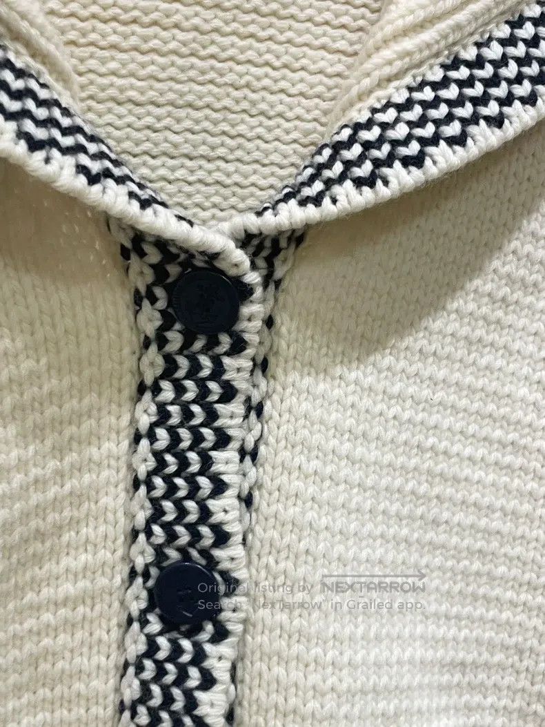 Dior Dior Logo Navy Collar Sweater Cardigan coat Size XS / US 0-2 / IT 36-38 - 3 Thumbnail