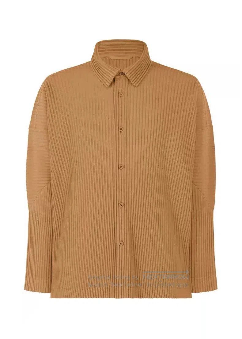 Issey Miyake Brown Long-Sleeve Button-Up Shirt - Size M. Size US M / EU 48-50 / 2 - 2 Thumbnail